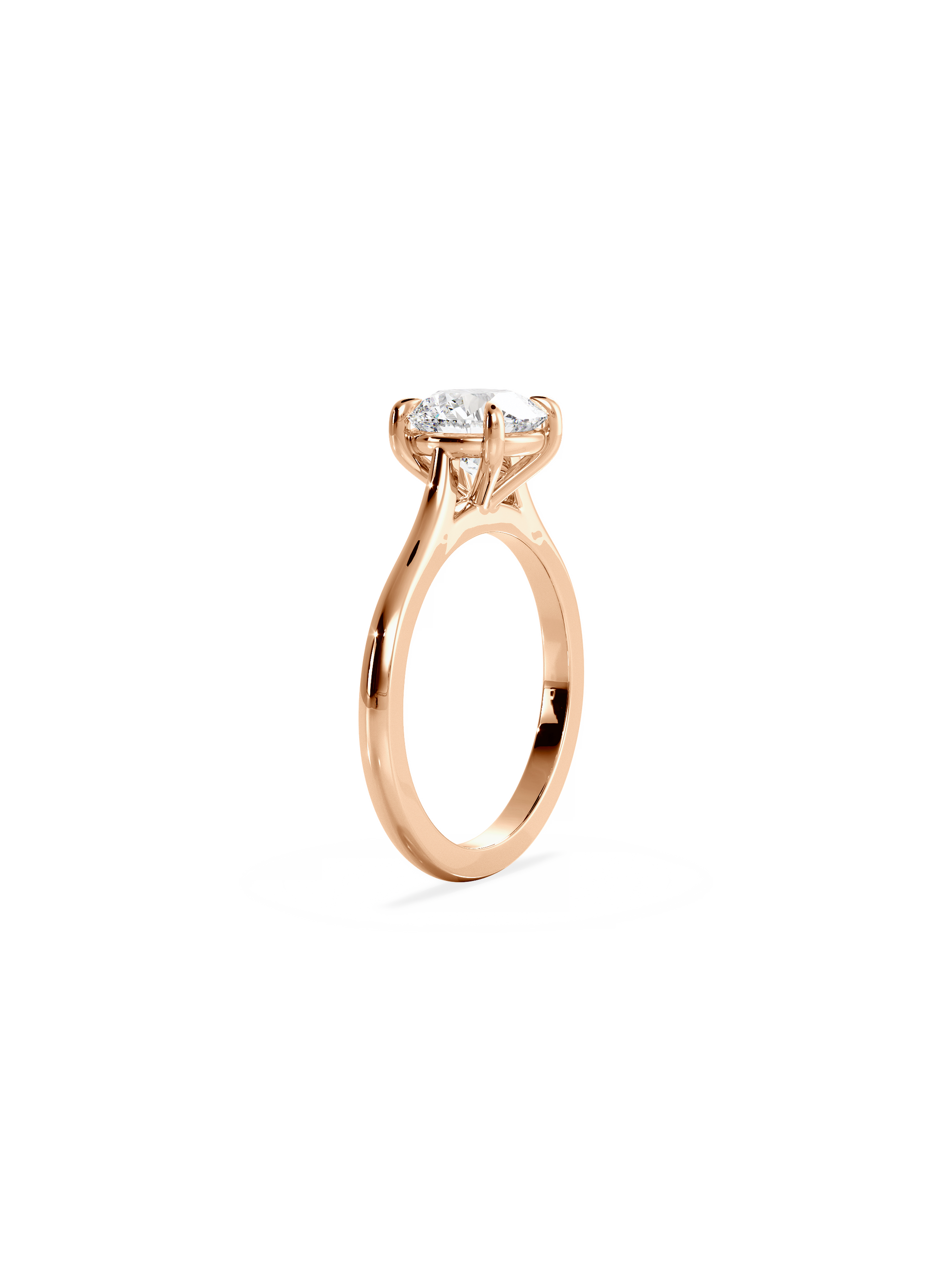 2 CT Round Three Stones Lab Grown Diamond Engagement Ring