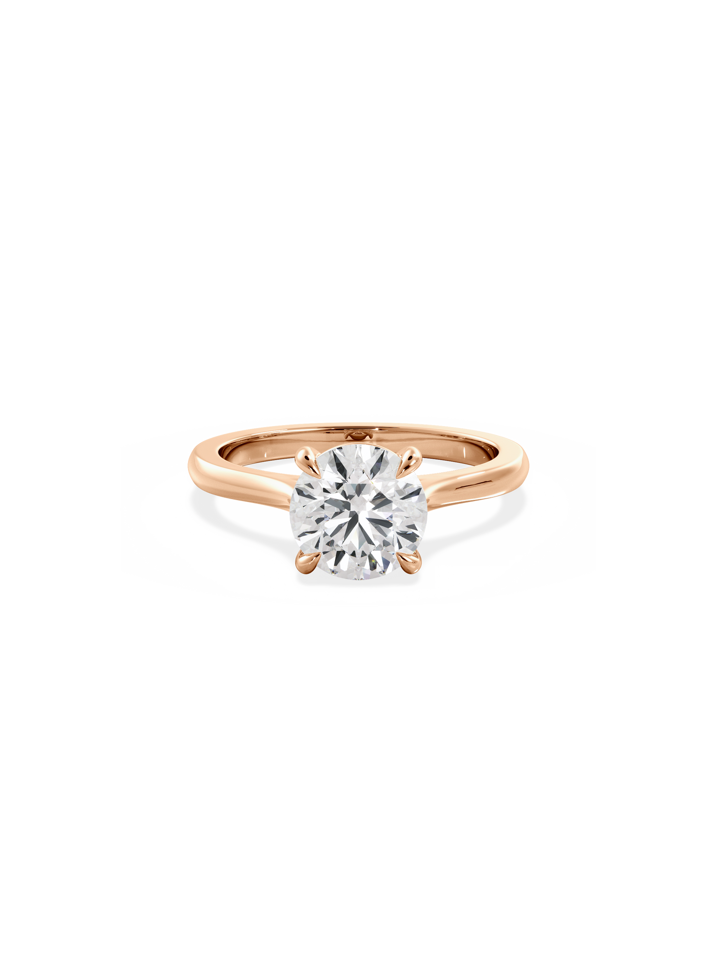 2 CT Round Three Stones Lab Grown Diamond Engagement Ring