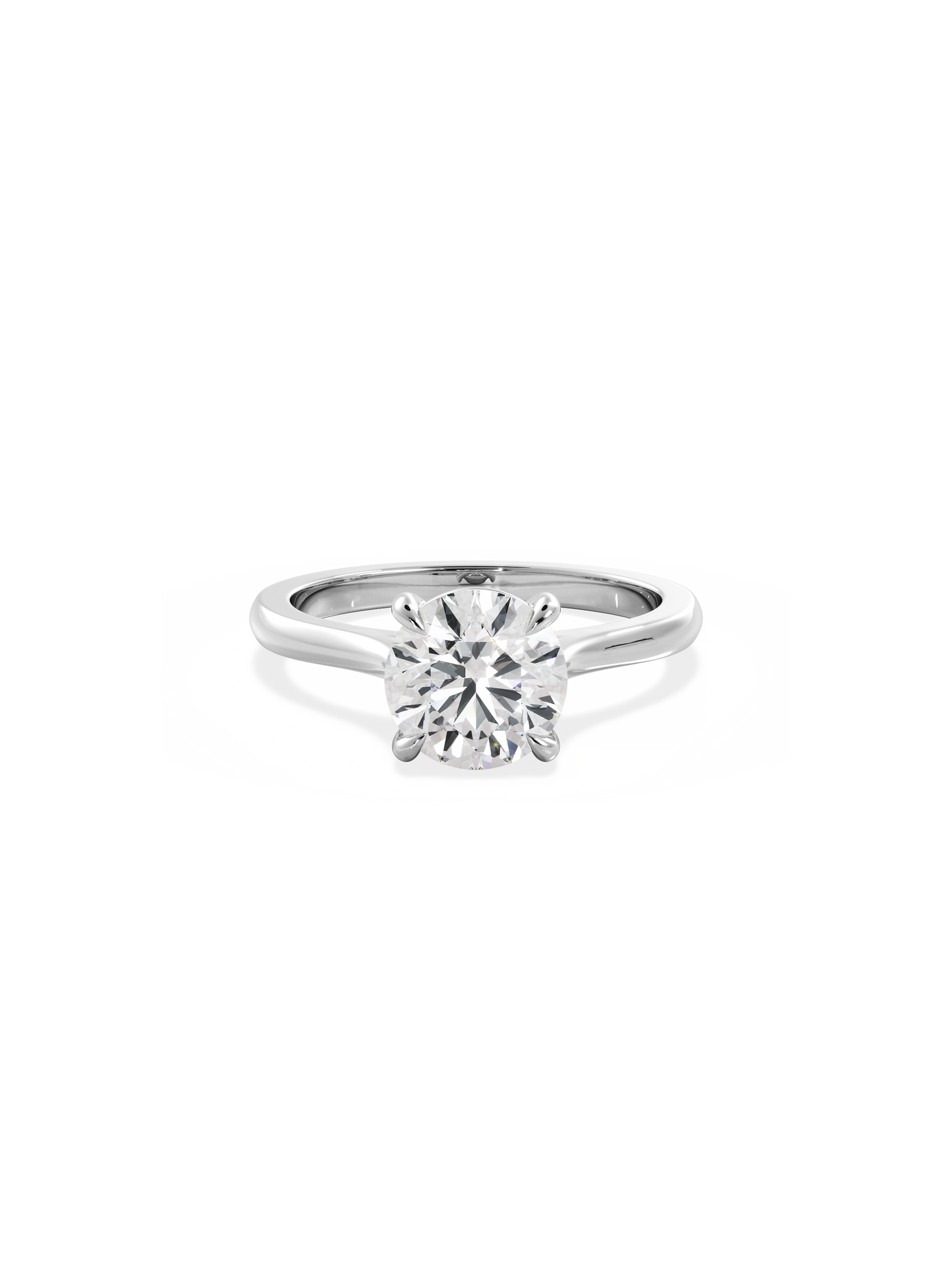 2 CT Round Three Stones Lab Grown Diamond Engagement Ring