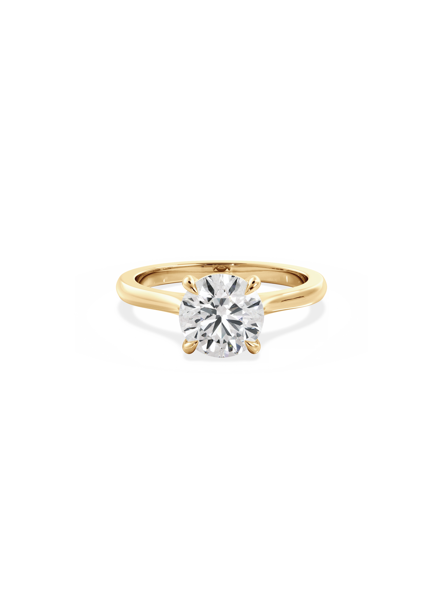 2 CT Round Three Stones Lab Grown Diamond Engagement Ring