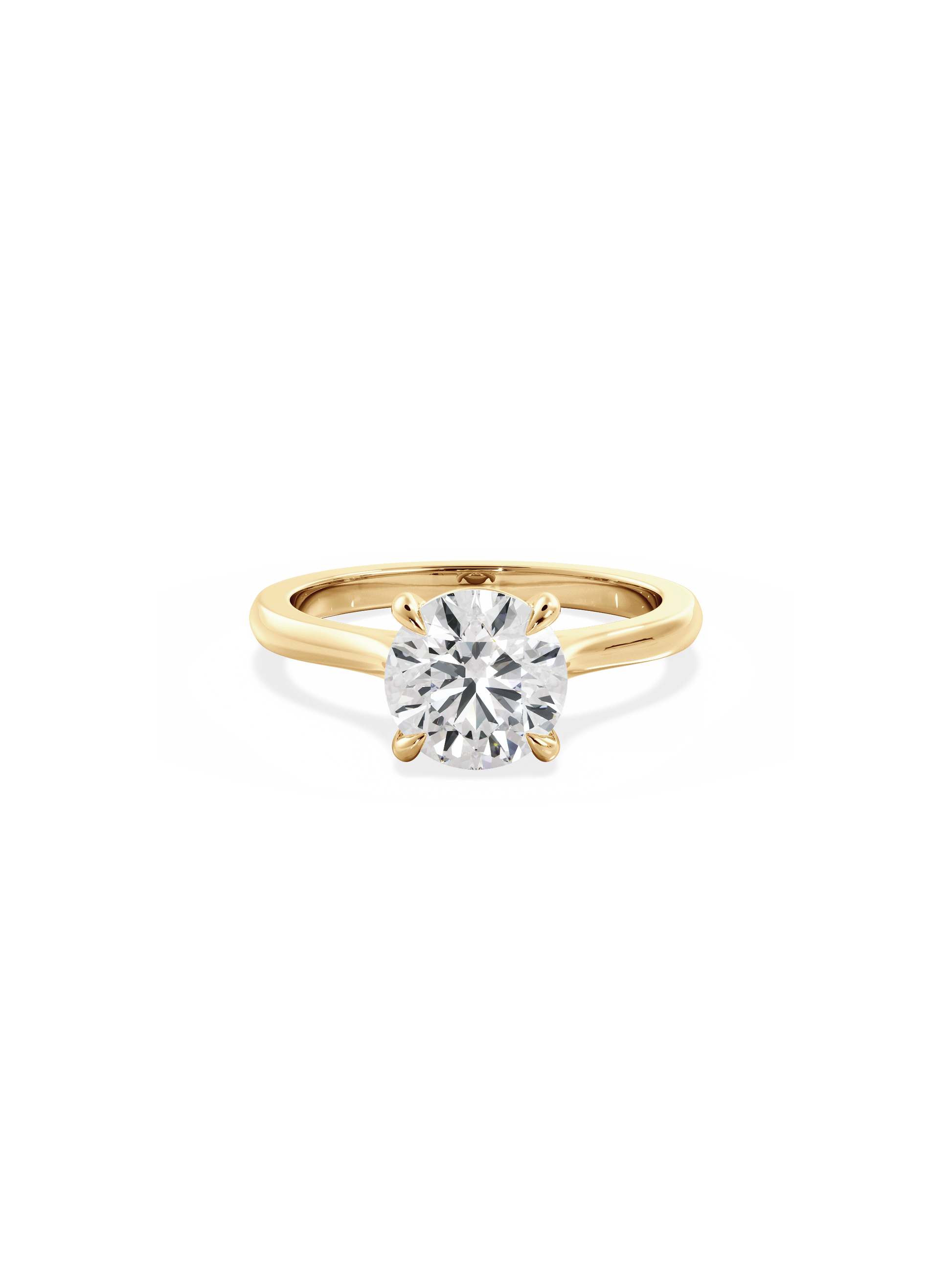 2 CT Round Three Stones Lab Grown Diamond Engagement Ring