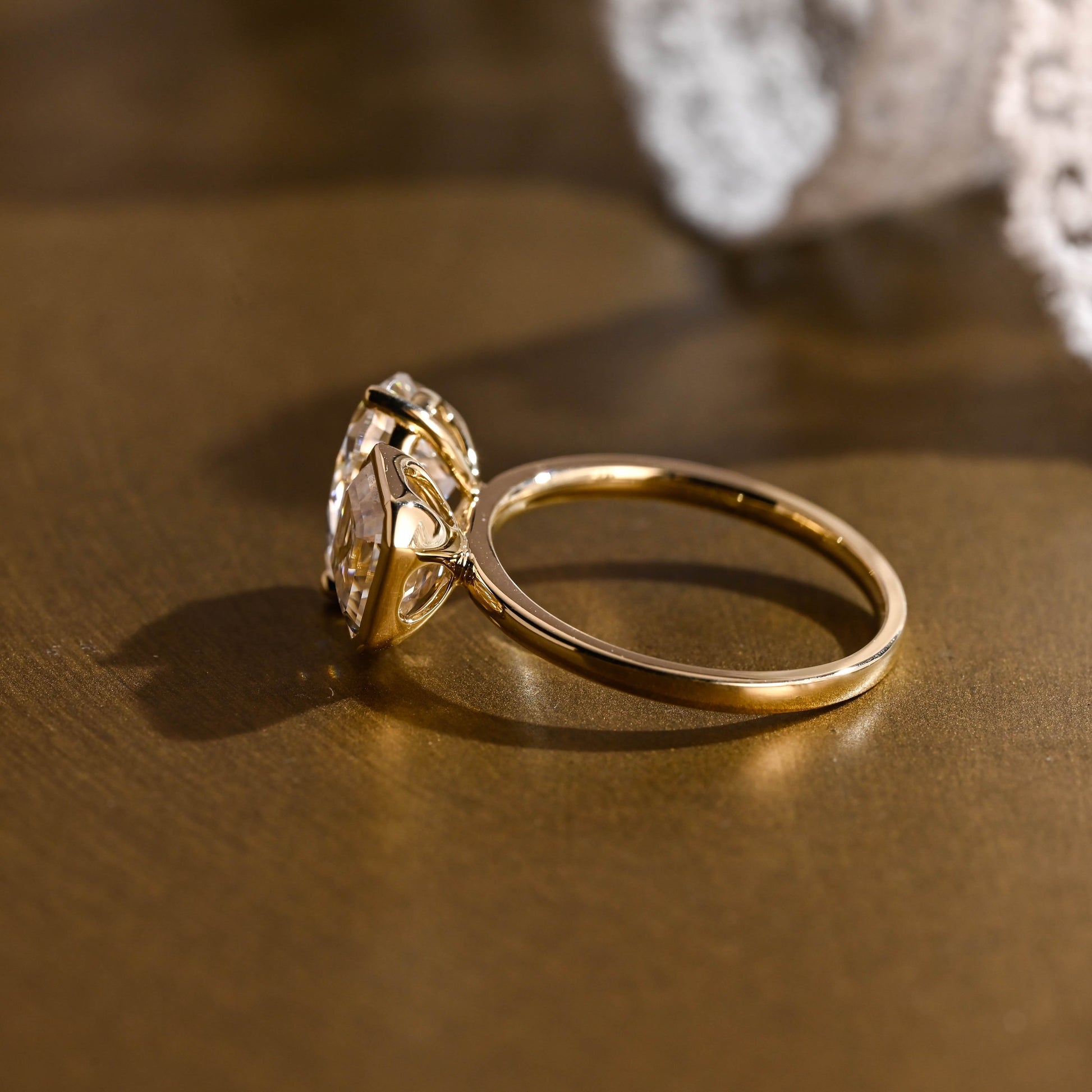 2 CT Round Three Stones Lab Grown Diamond Engagement Ring
