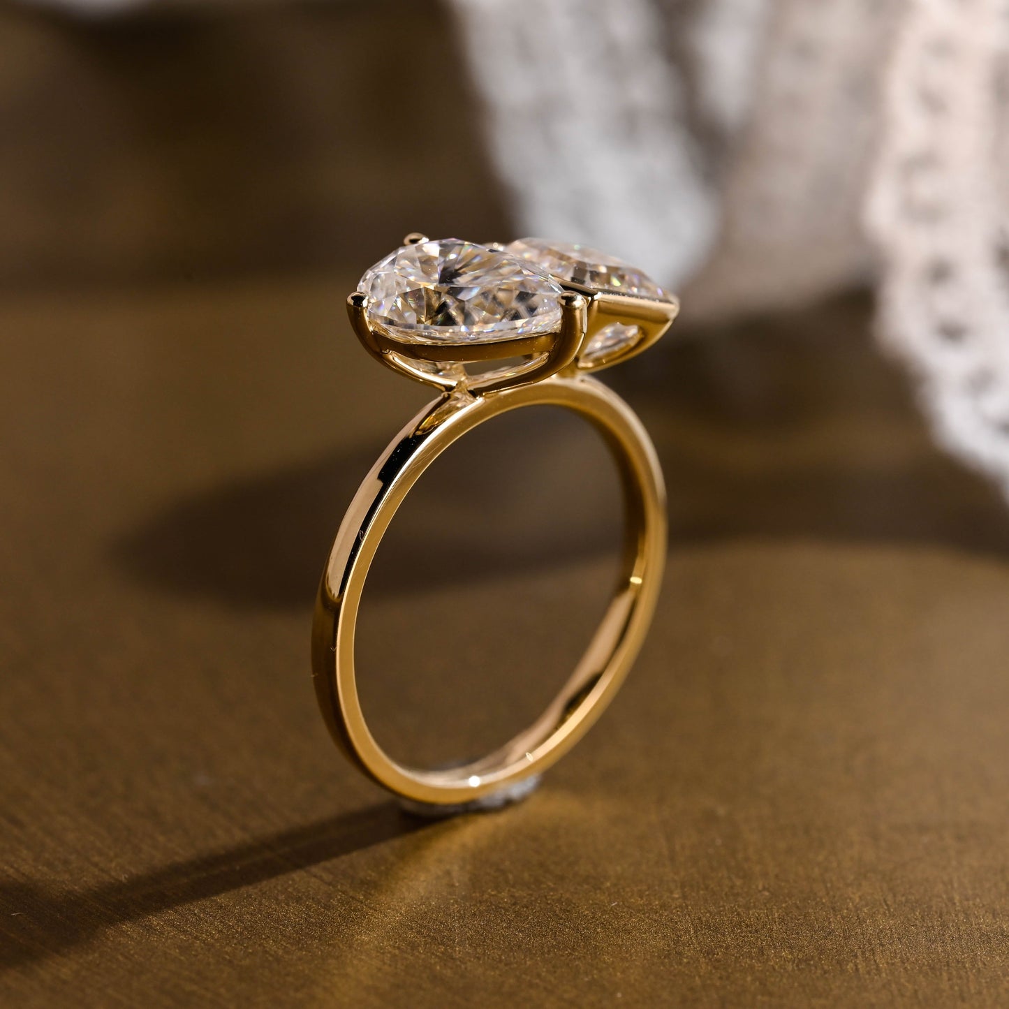 2 CT Round Three Stones Lab Grown Diamond Engagement Ring