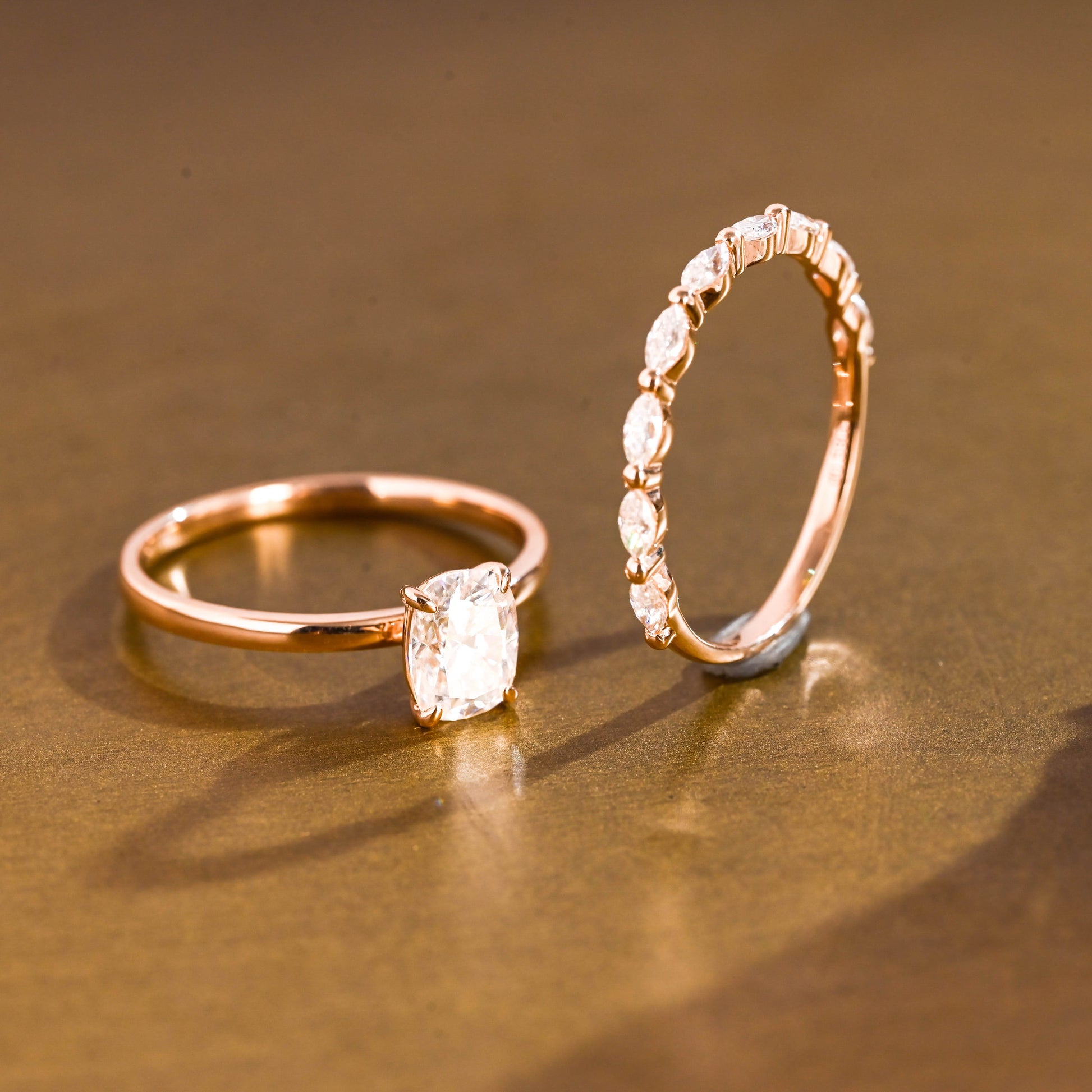 3.0 CT Round Pave Lab Grown Diamond Bridal Set