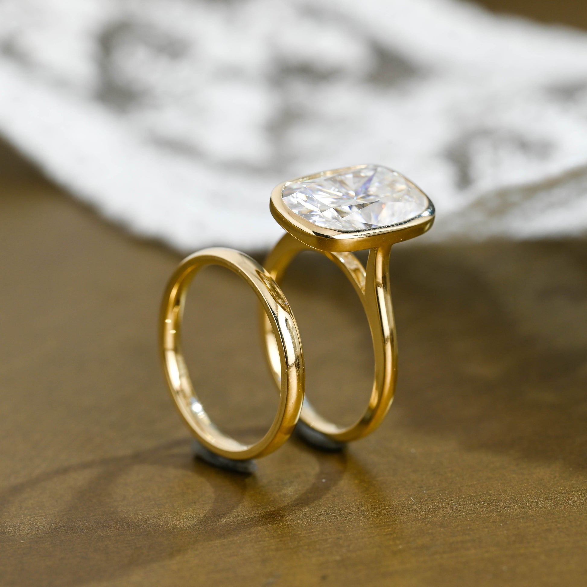 3.0 CT Round Pave Lab Grown Diamond Bridal Set