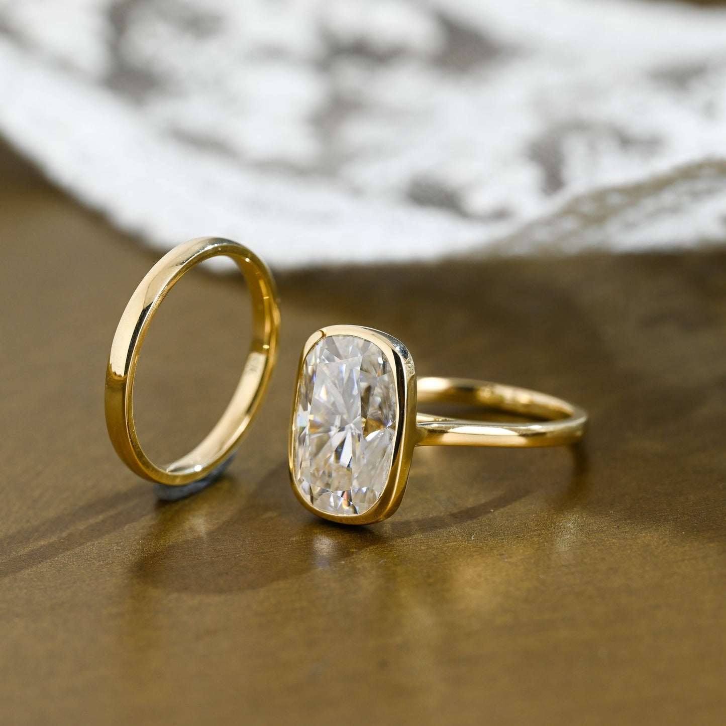 3.0 CT Round Pave Lab Grown Diamond Bridal Set