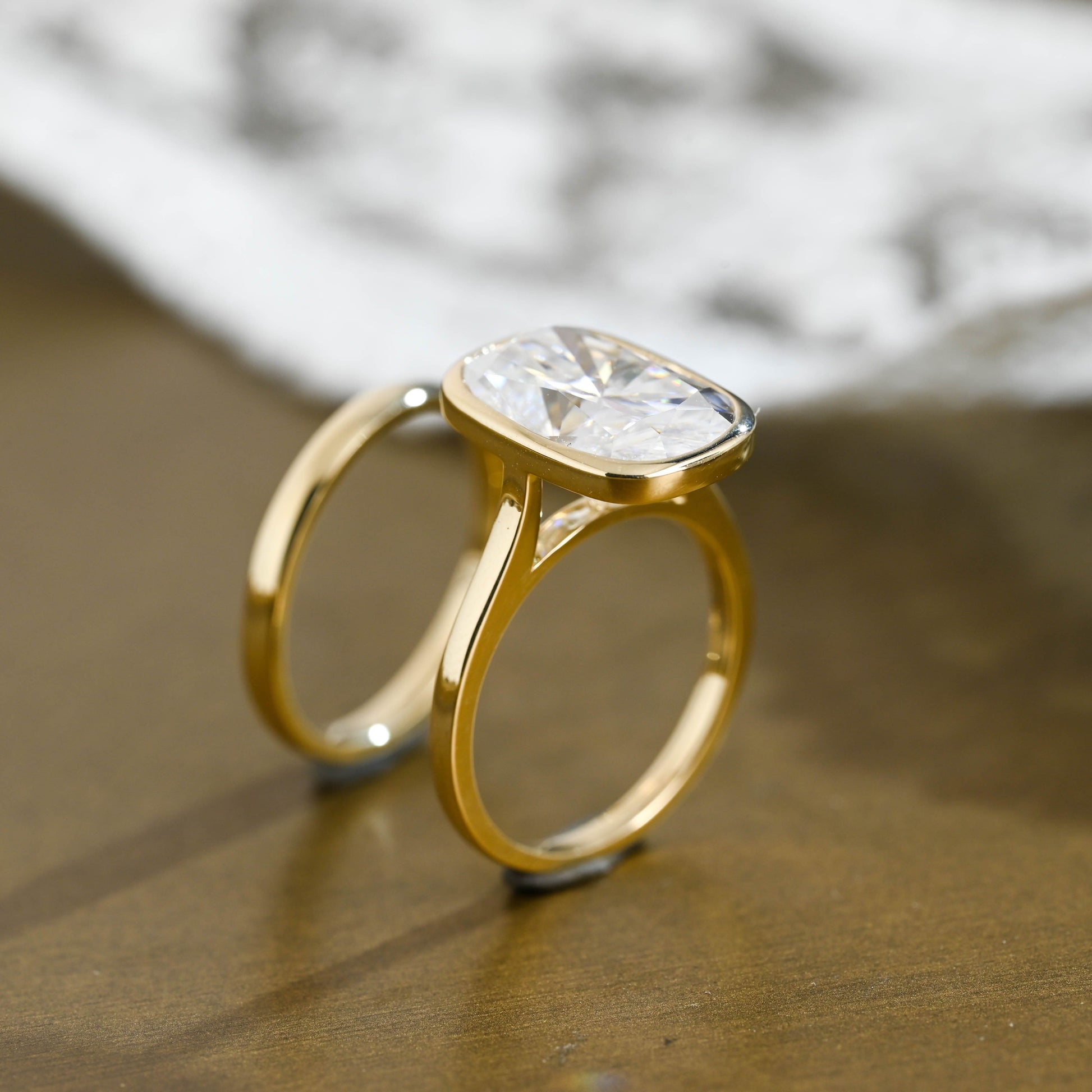 3.0 CT Round Pave Lab Grown Diamond Bridal Set