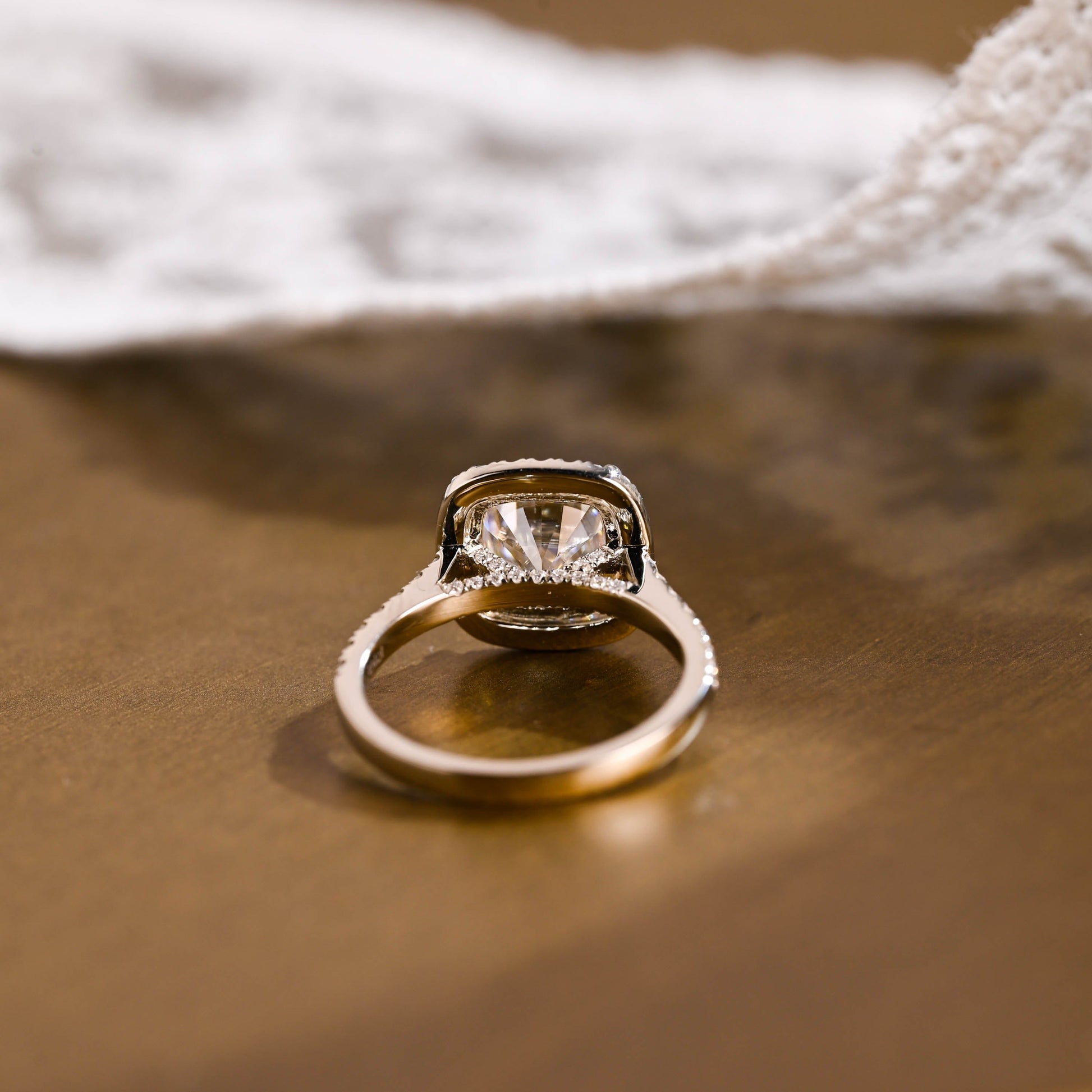 2 CT Round Three Stones Lab Grown Diamond Engagement Ring