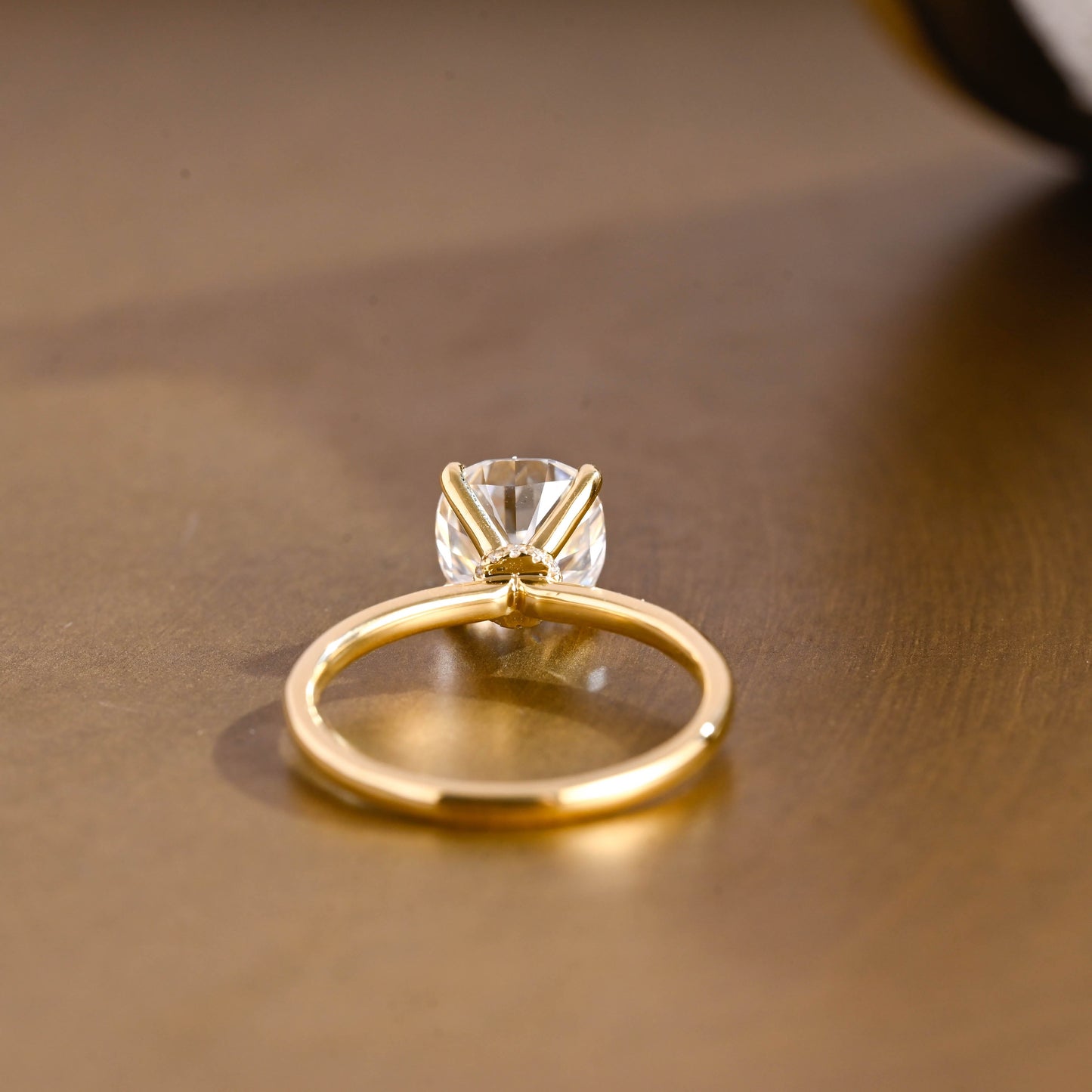 2 CT Round Three Stones Lab Grown Diamond Engagement Ring