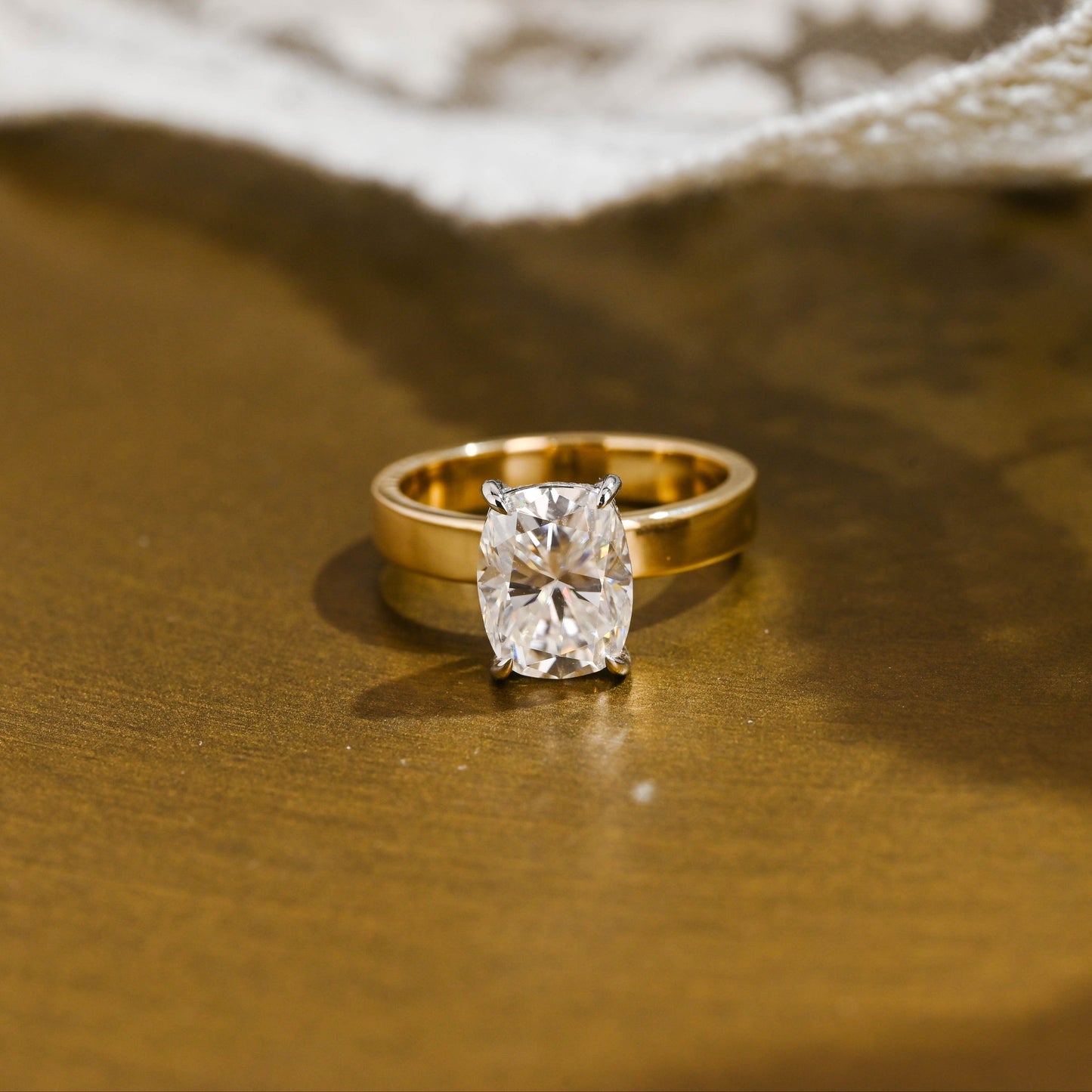 2 CT Round Three Stones Lab Grown Diamond Engagement Ring