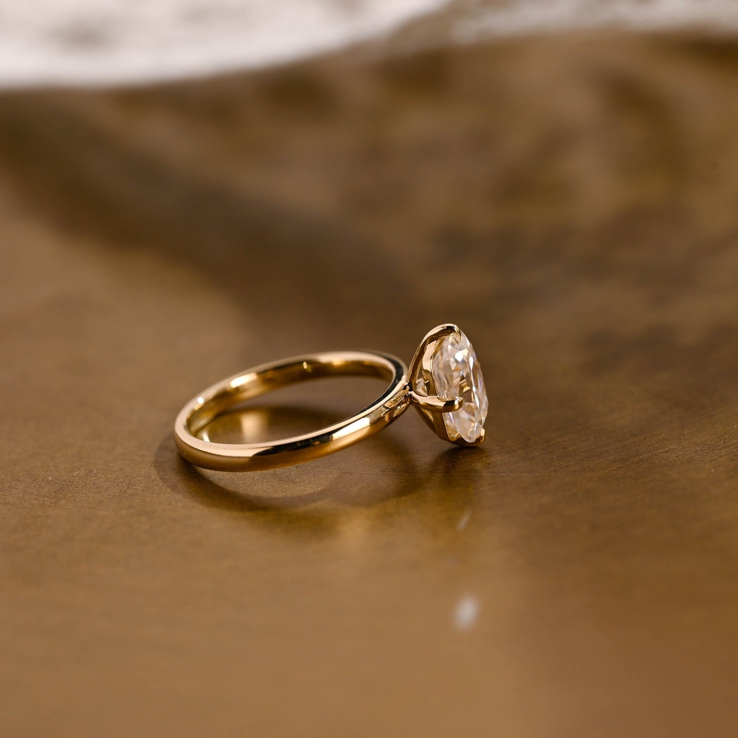 2 CT Round Three Stones Lab Grown Diamond Engagement Ring