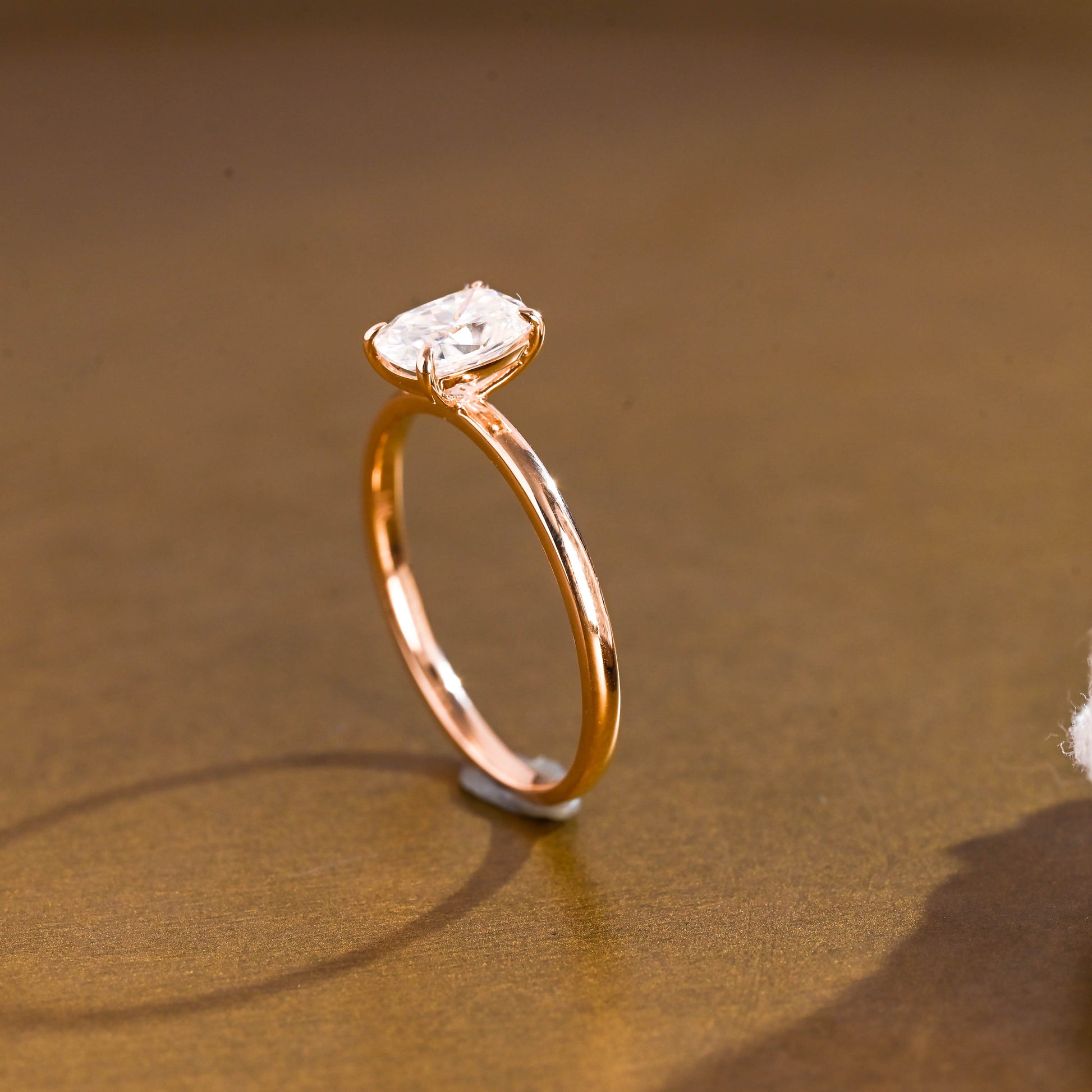 2 CT Round Three Stones Lab Grown Diamond Engagement Ring