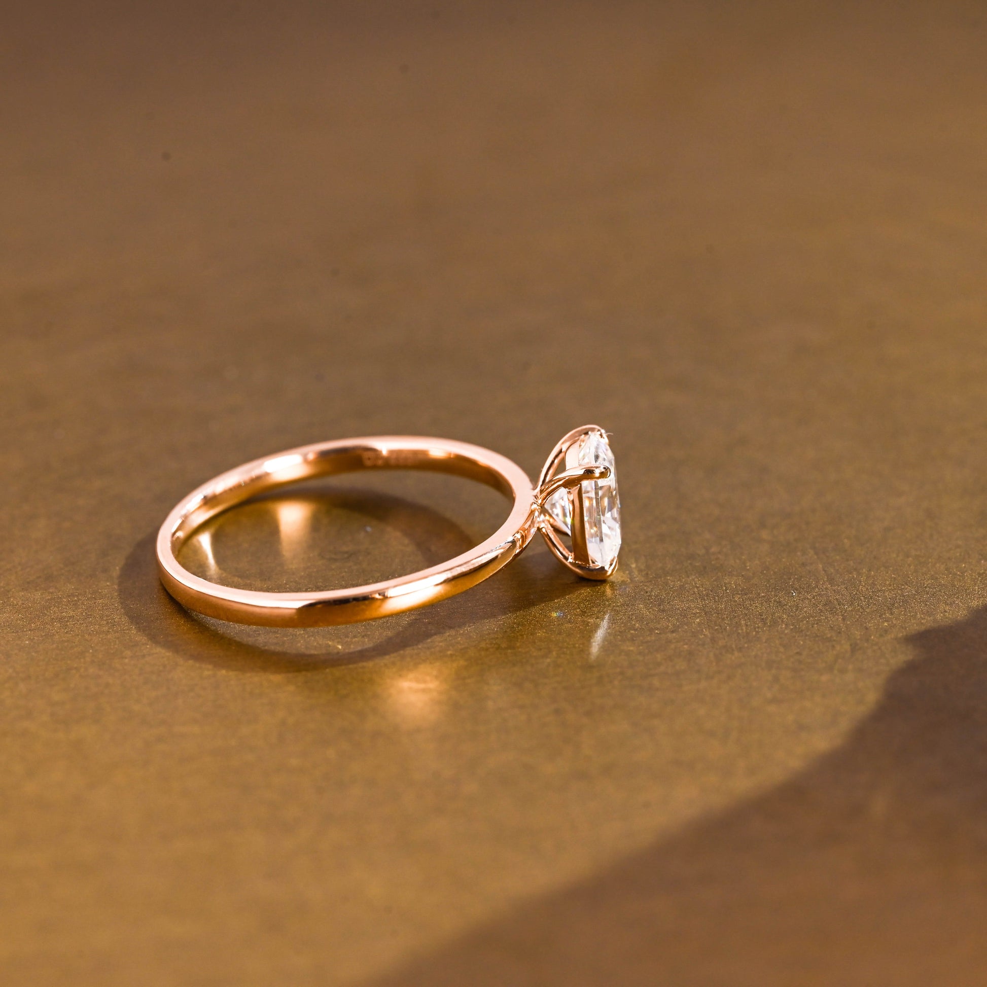 2 CT Round Three Stones Lab Grown Diamond Engagement Ring