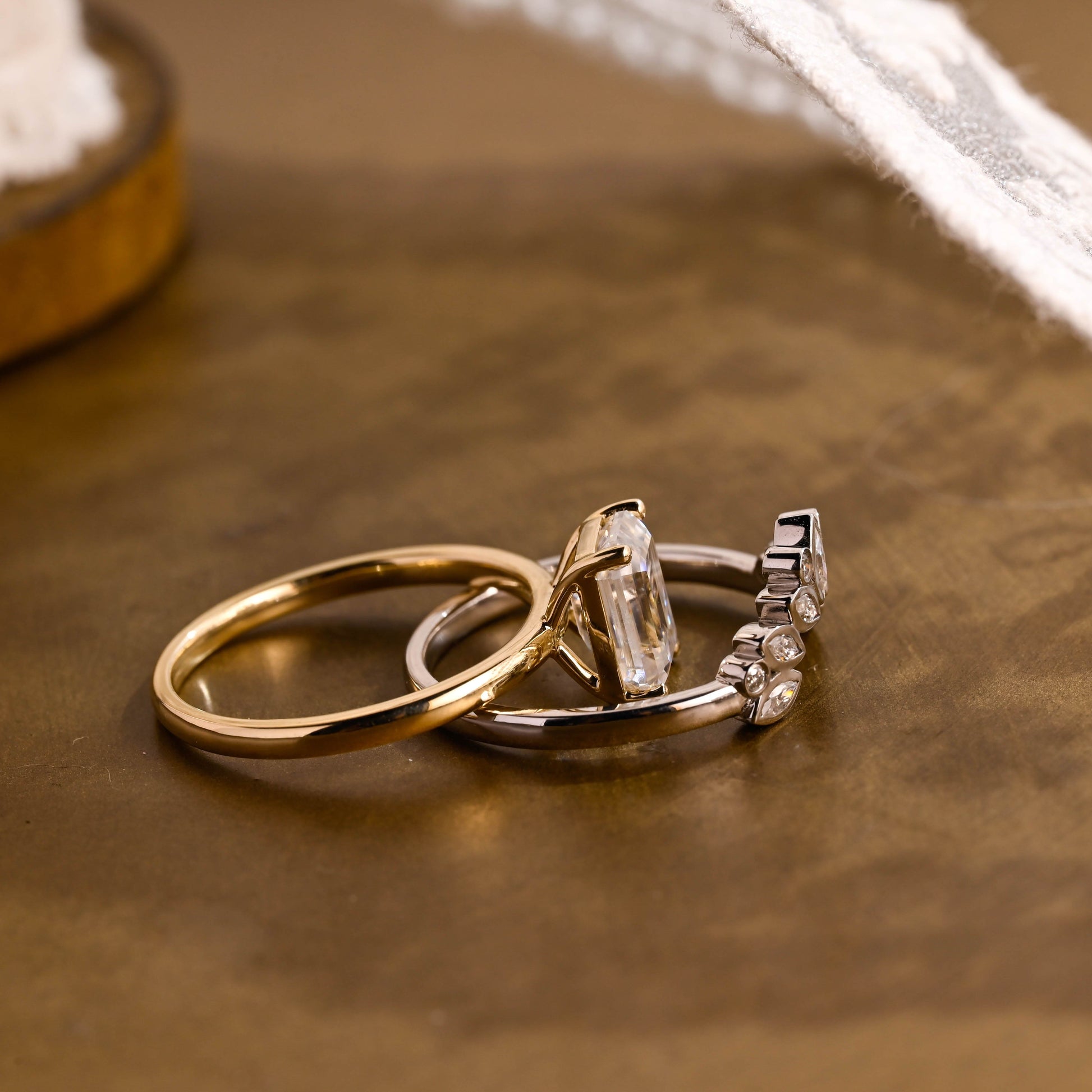 3.0 CT Round Pave Lab Grown Diamond Bridal Set
