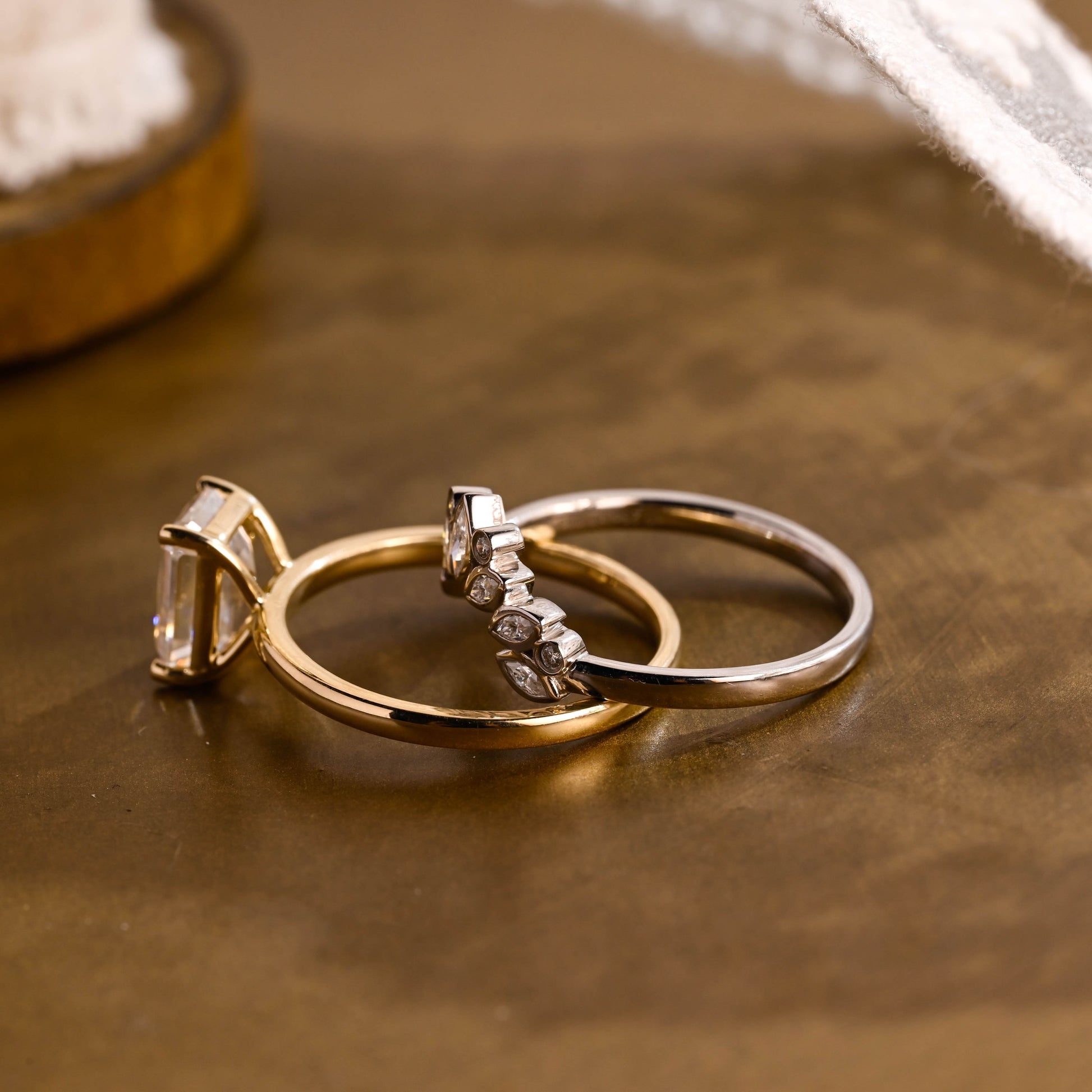 3.0 CT Round Pave Lab Grown Diamond Bridal Set