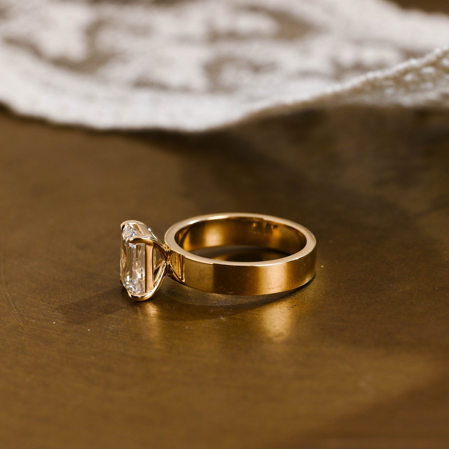 2 CT Round Three Stones Lab Grown Diamond Engagement Ring