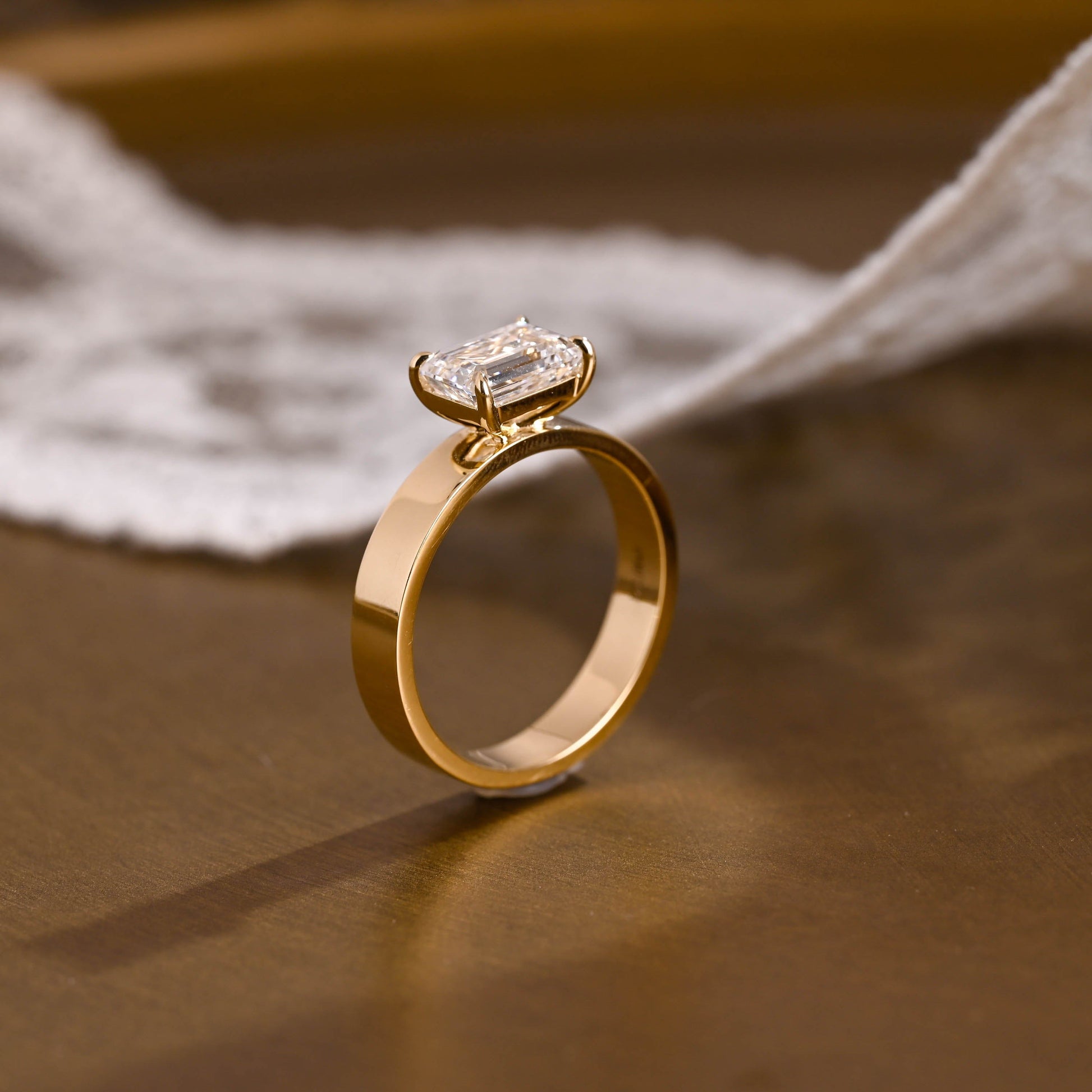 2 CT Round Three Stones Lab Grown Diamond Engagement Ring