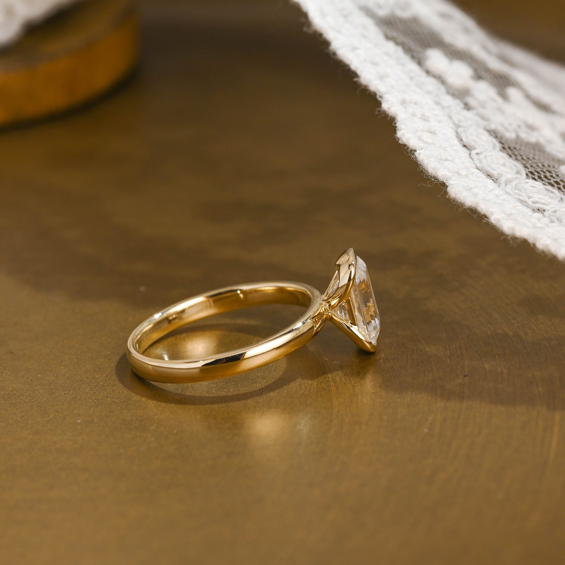 2 CT Round Three Stones Lab Grown Diamond Engagement Ring
