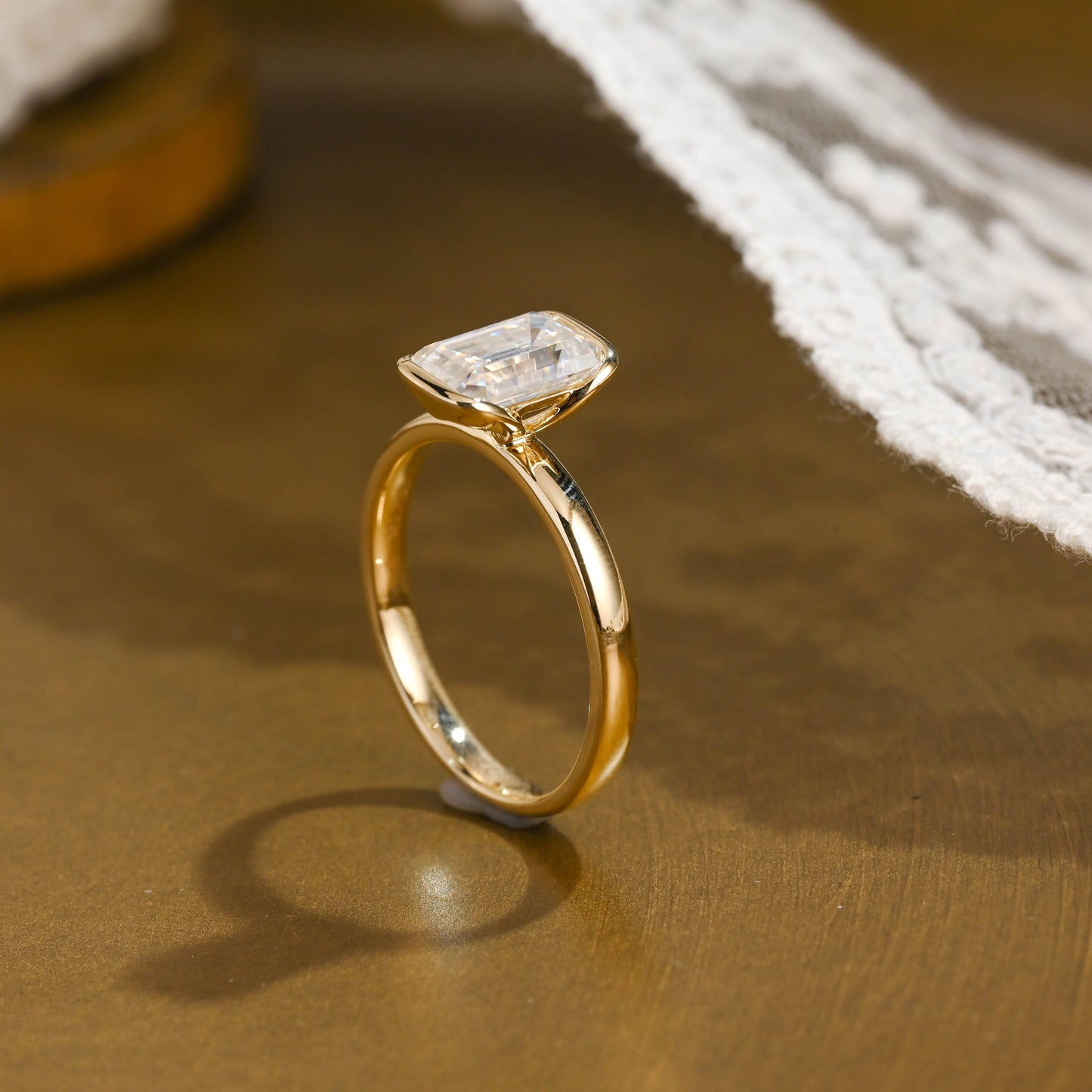 2 CT Round Three Stones Lab Grown Diamond Engagement Ring