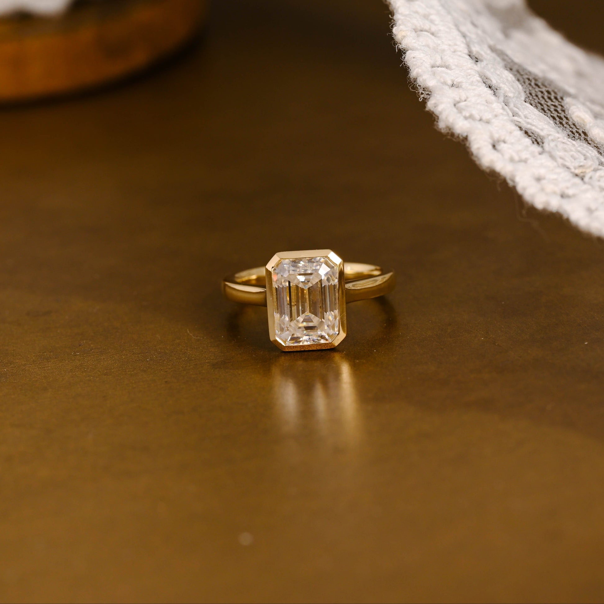 2 CT Round Three Stones Lab Grown Diamond Engagement Ring