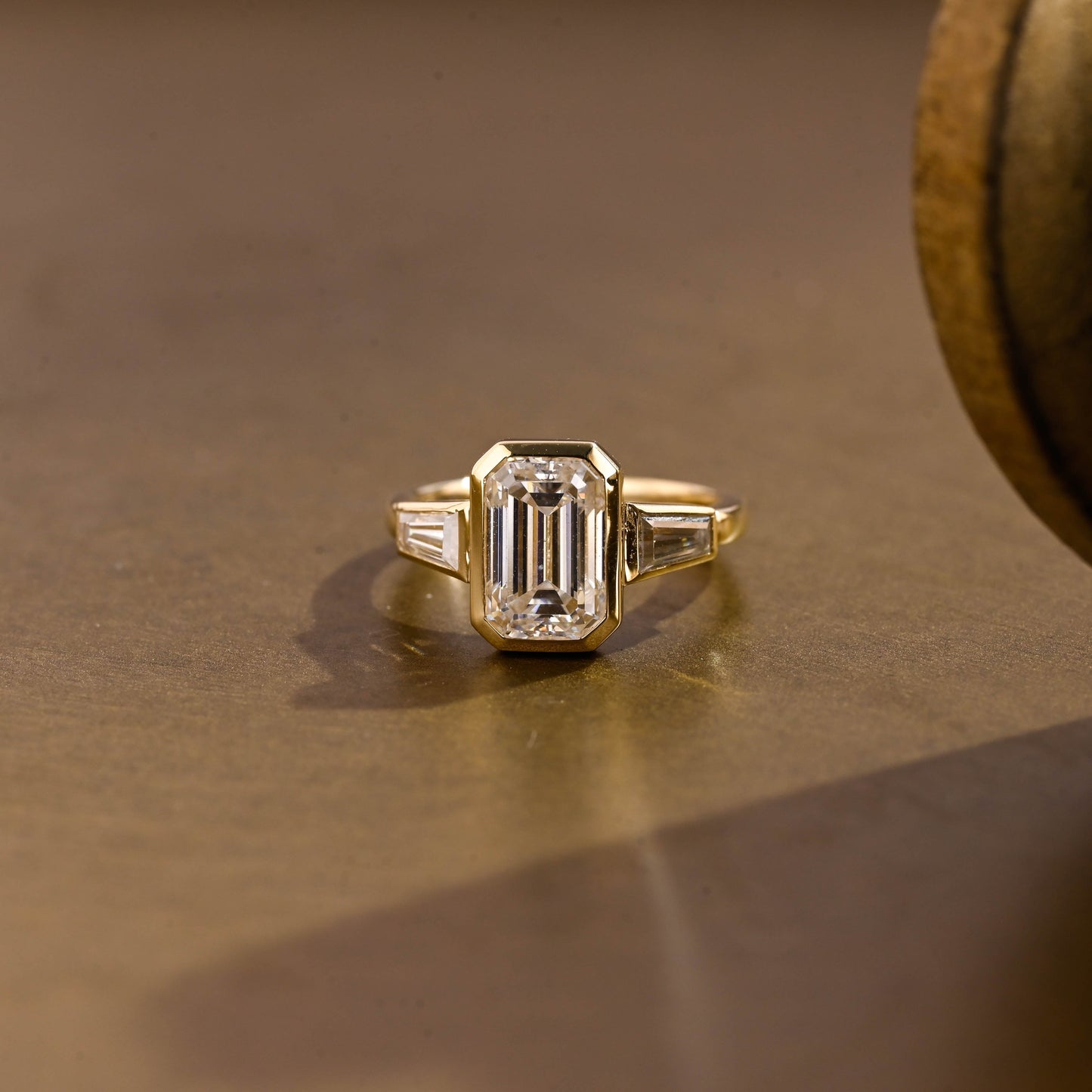 2 CT Round Three Stones Lab Grown Diamond Engagement Ring