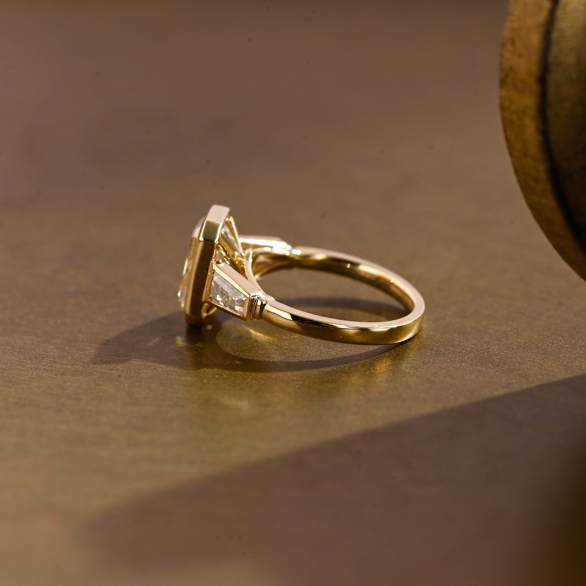 2 CT Round Three Stones Lab Grown Diamond Engagement Ring