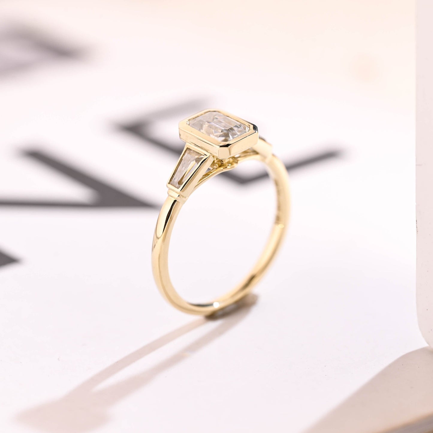 2 CT Round Three Stones Lab Grown Diamond Engagement Ring