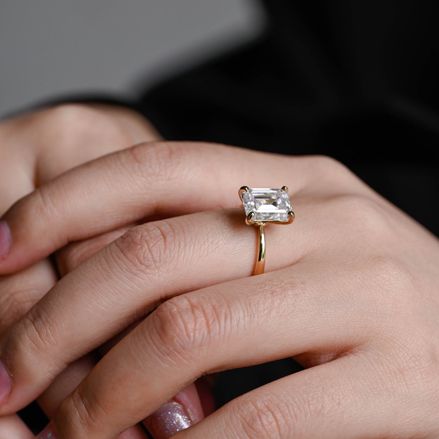 2 CT Round Three Stones Lab Grown Diamond Engagement Ring