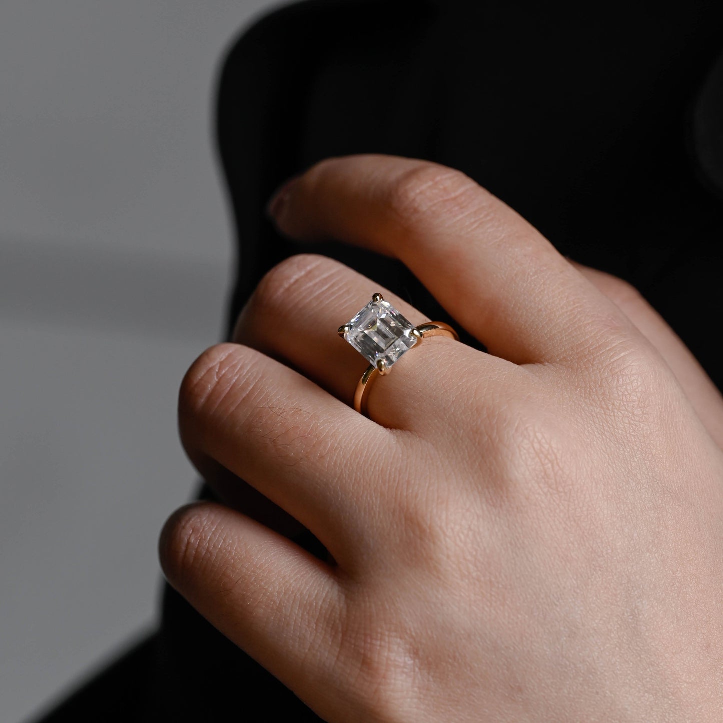 2 CT Round Three Stones Lab Grown Diamond Engagement Ring