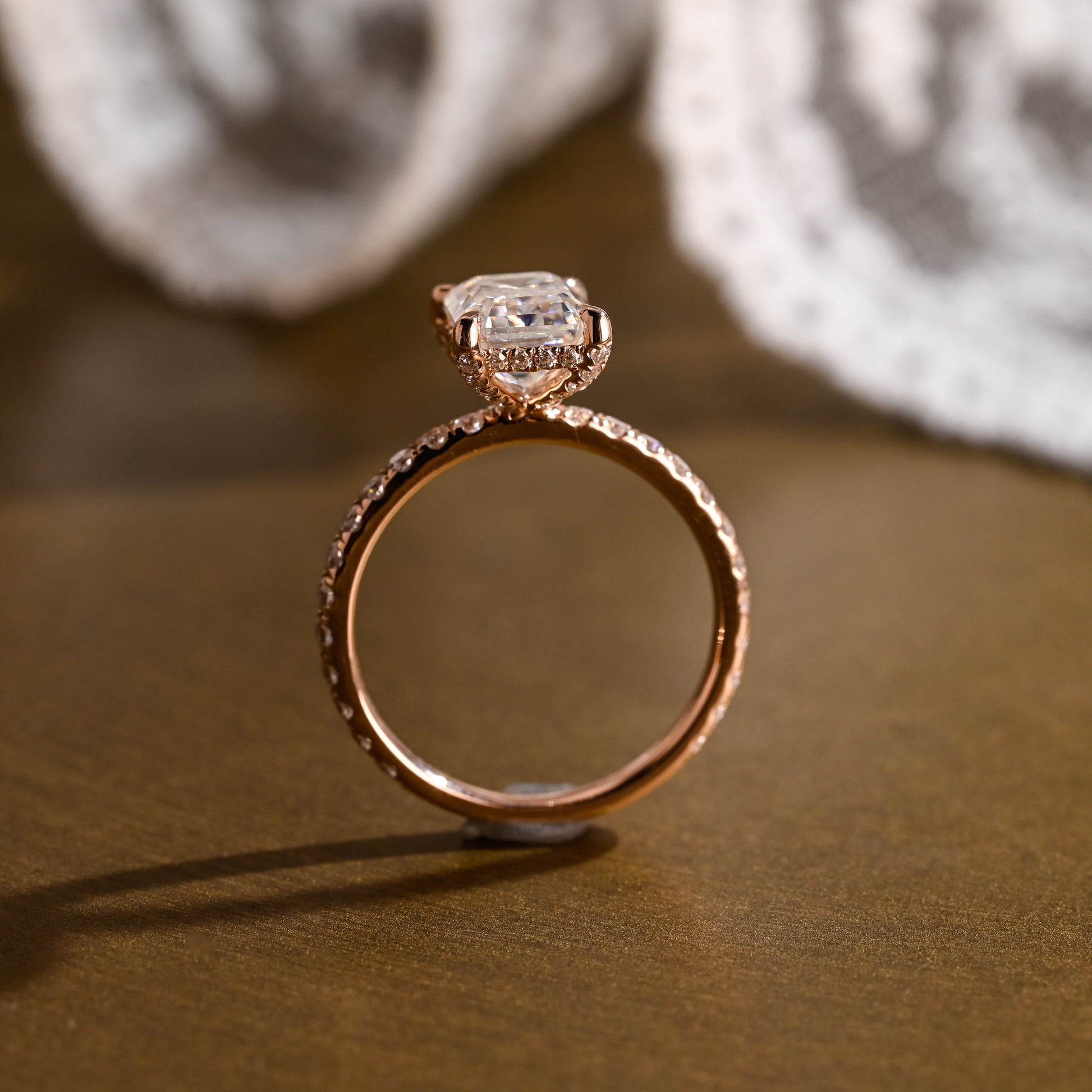 2 CT Round Three Stones Lab Grown Diamond Engagement Ring