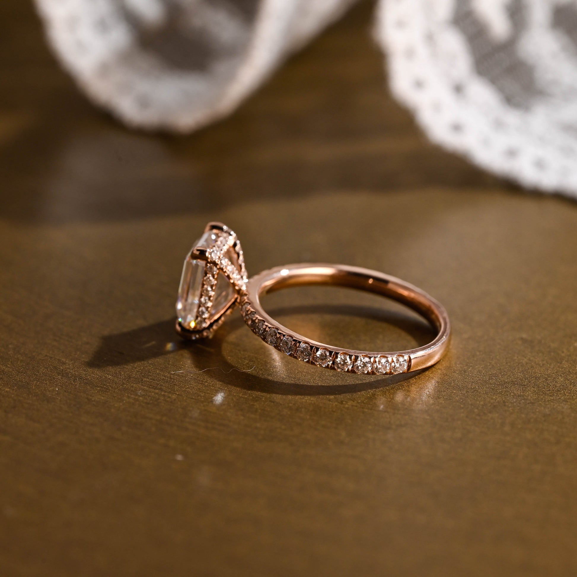 2 CT Round Three Stones Lab Grown Diamond Engagement Ring