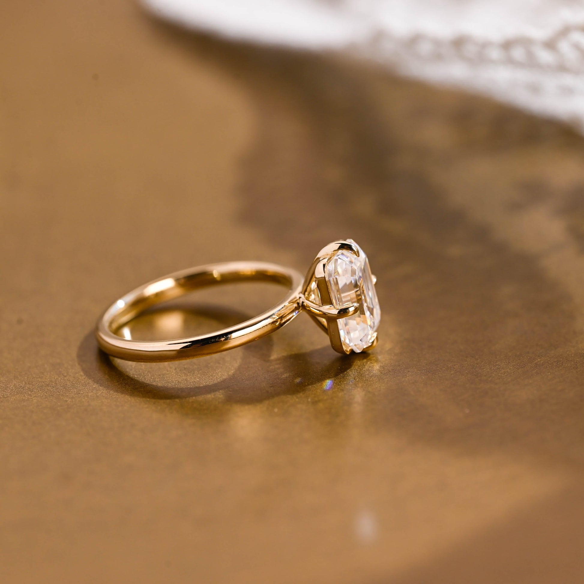 2 CT Round Three Stones Lab Grown Diamond Engagement Ring