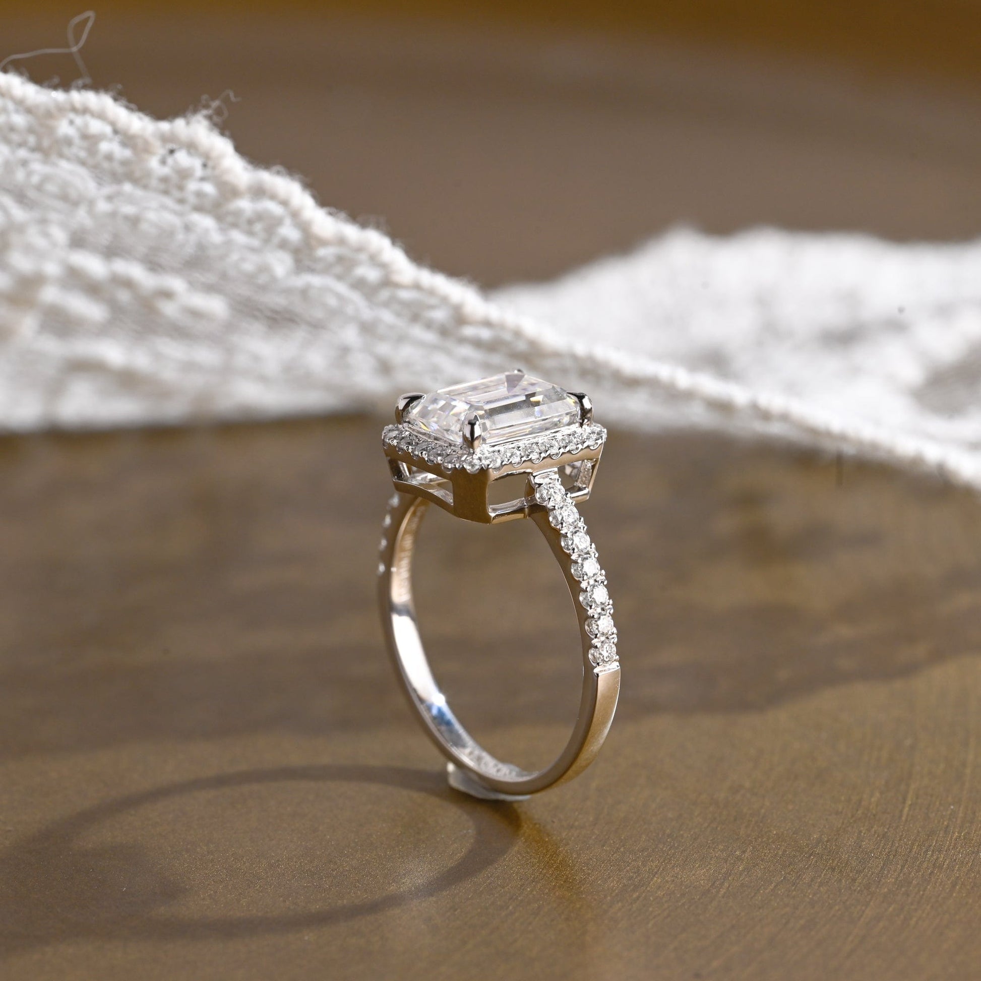 2 CT Round Three Stones Lab Grown Diamond Engagement Ring