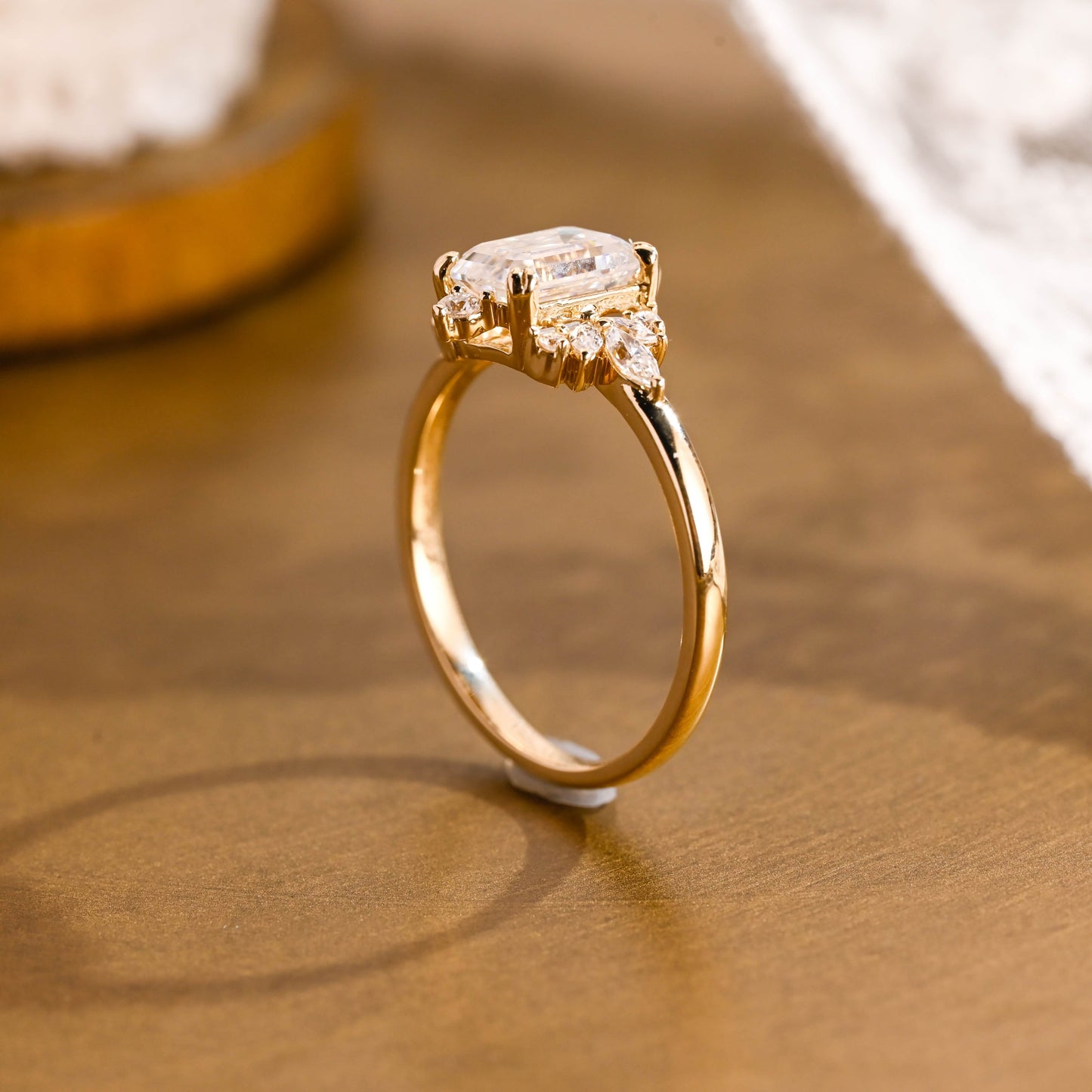 2 CT Round Three Stones Lab Grown Diamond Engagement Ring