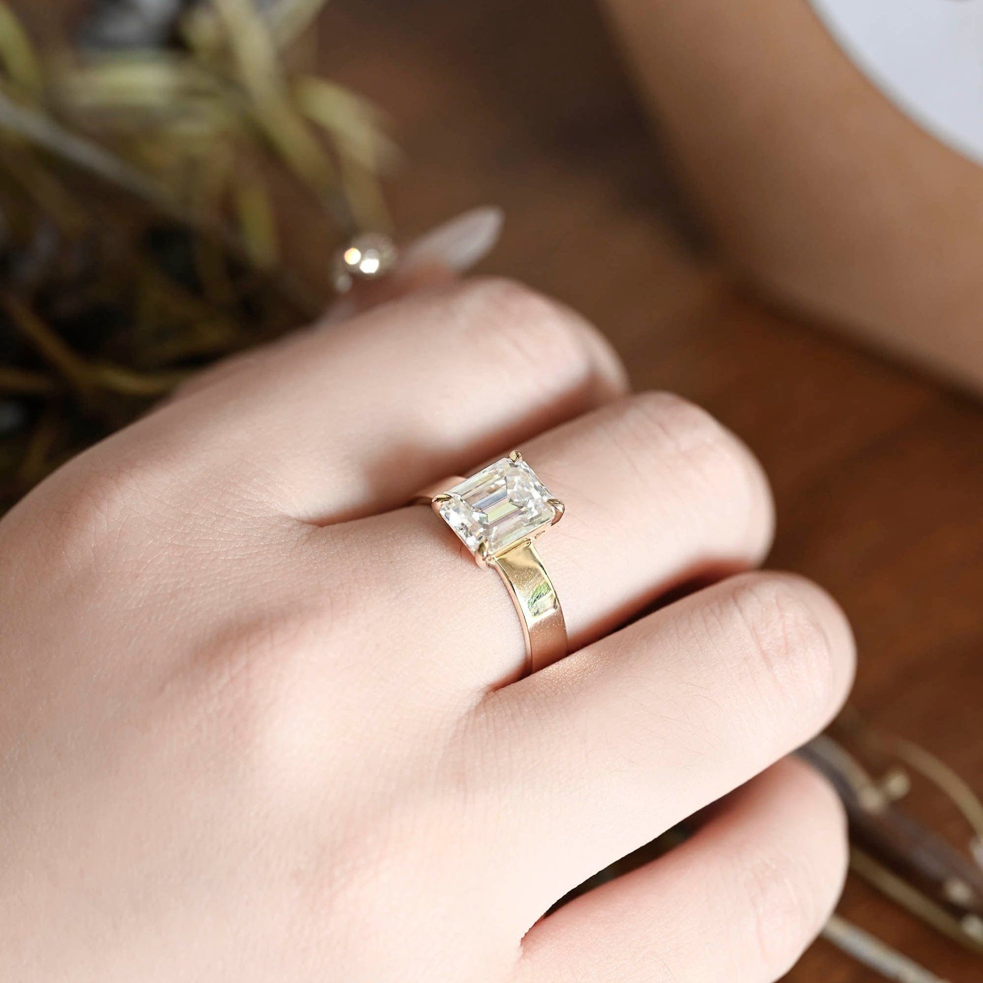 2 CT Round Three Stones Lab Grown Diamond Engagement Ring