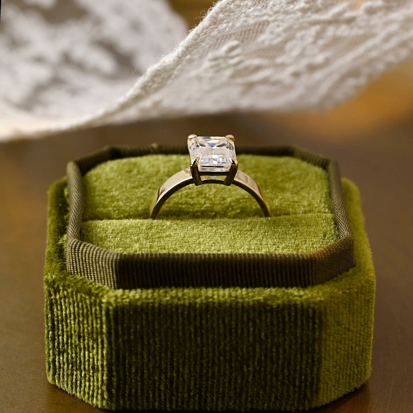 2 CT Round Three Stones Lab Grown Diamond Engagement Ring