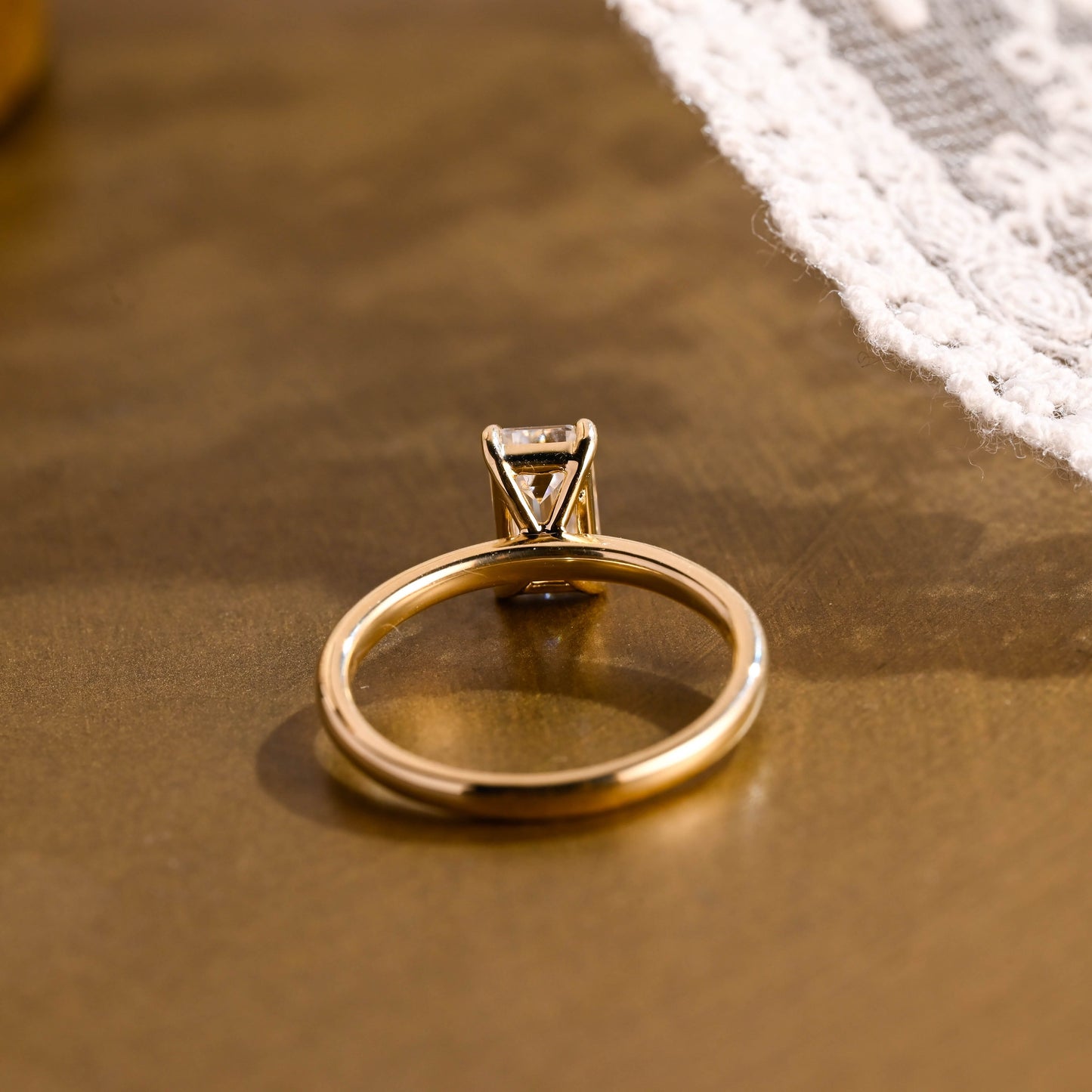 2 CT Round Three Stones Lab Grown Diamond Engagement Ring