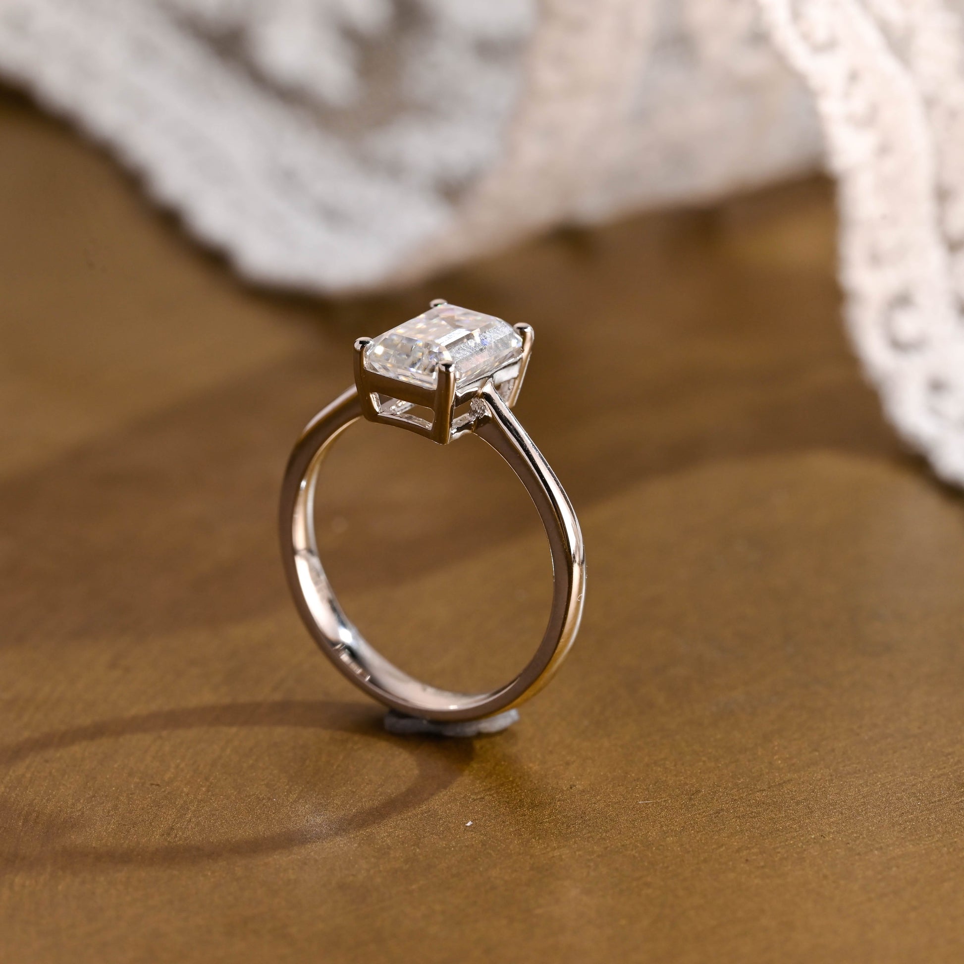 2 CT Round Three Stones Lab Grown Diamond Engagement Ring