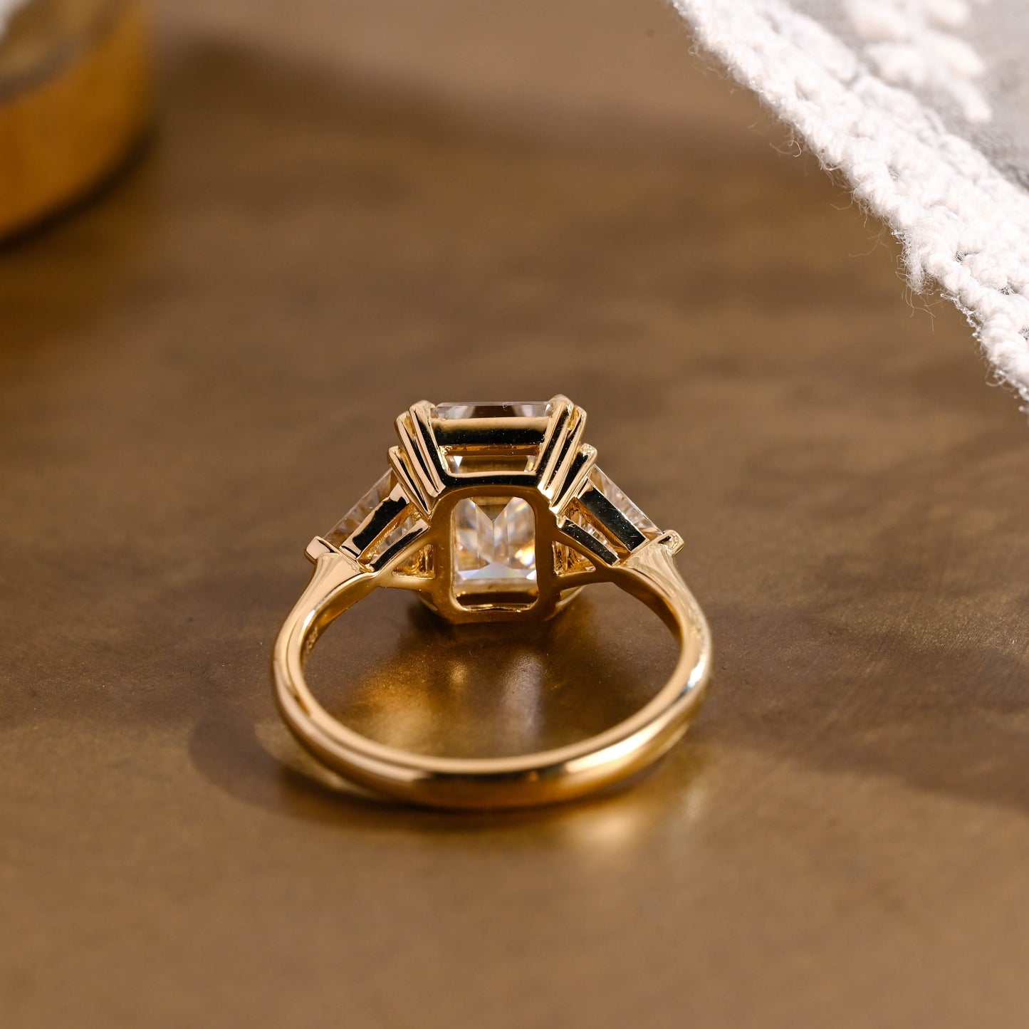 2 CT Round Three Stones Lab Grown Diamond Engagement Ring