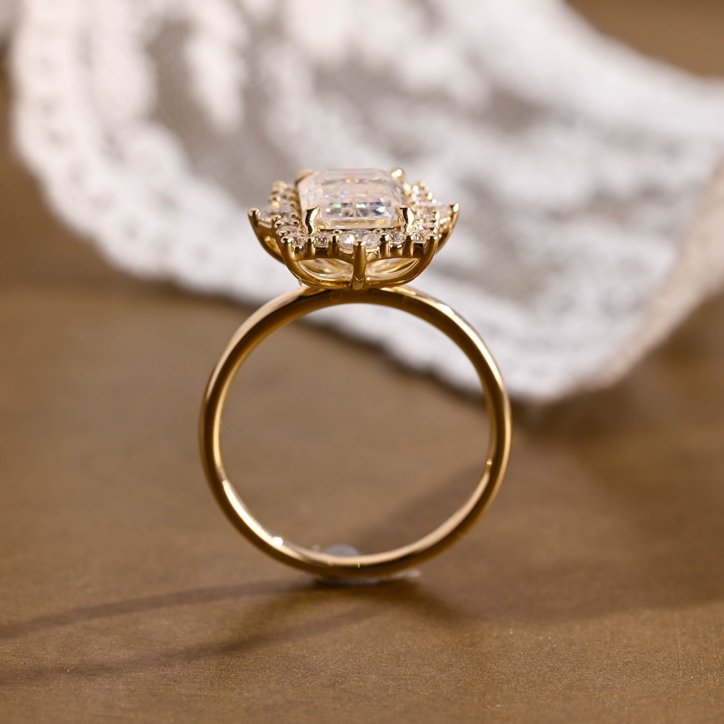 2 CT Round Three Stones Lab Grown Diamond Engagement Ring