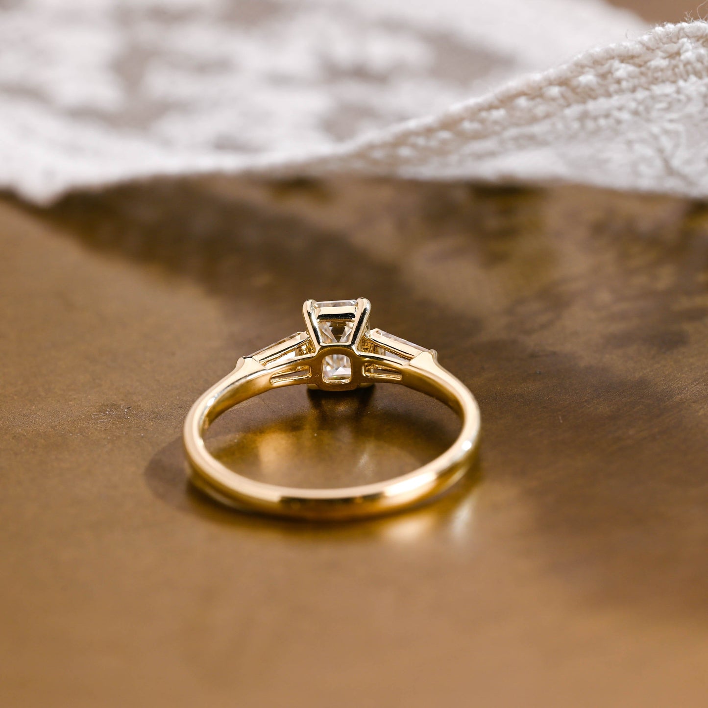 2 CT Round Three Stones Lab Grown Diamond Engagement Ring