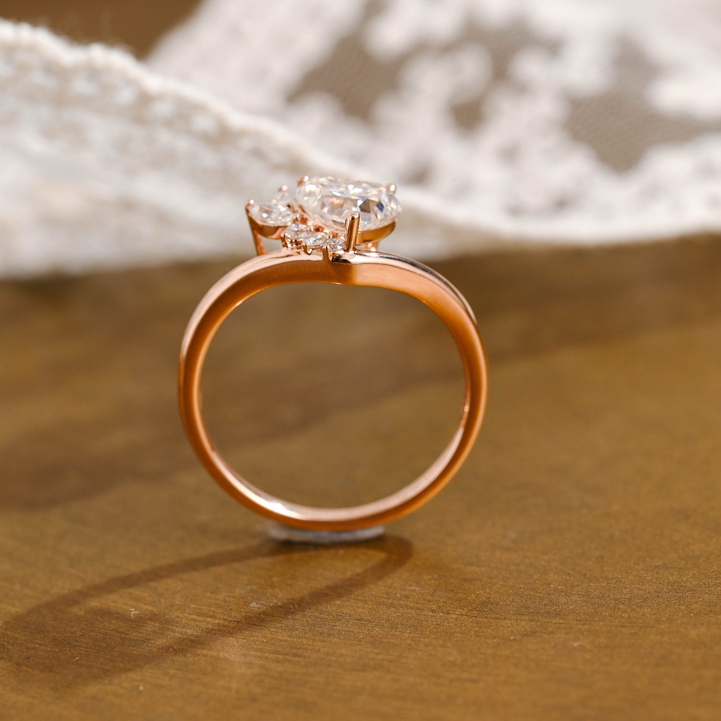 2 CT Round Three Stones Lab Grown Diamond Engagement Ring