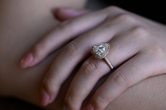 2 CT Round Three Stones Lab Grown Diamond Engagement Ring
