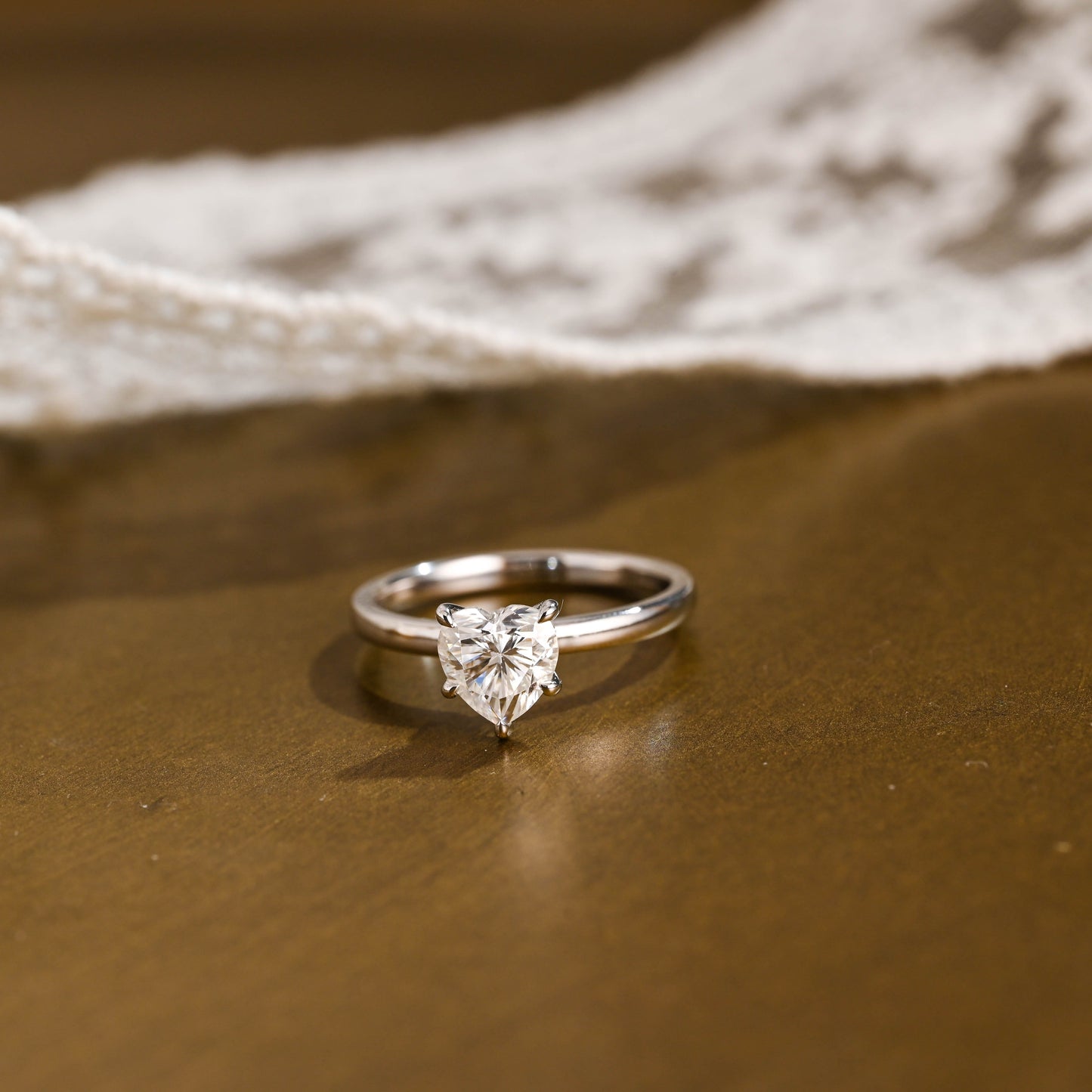 2 CT Round Three Stones Lab Grown Diamond Engagement Ring
