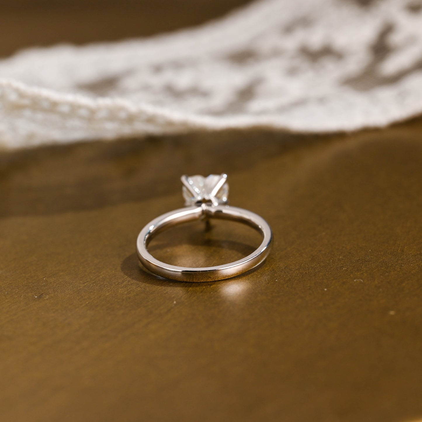 2 CT Round Three Stones Lab Grown Diamond Engagement Ring