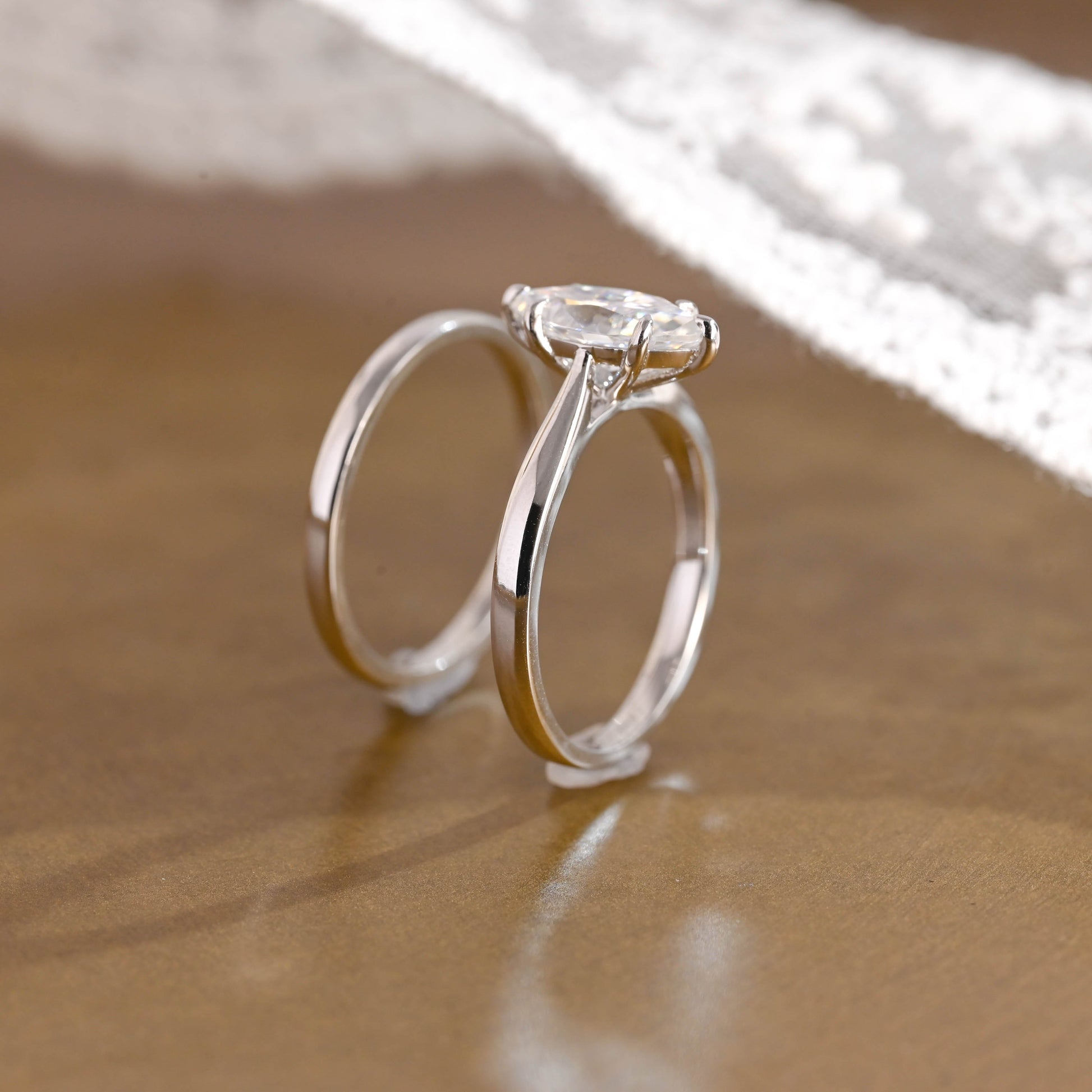 3.0 CT Round Pave Lab Grown Diamond Bridal Set