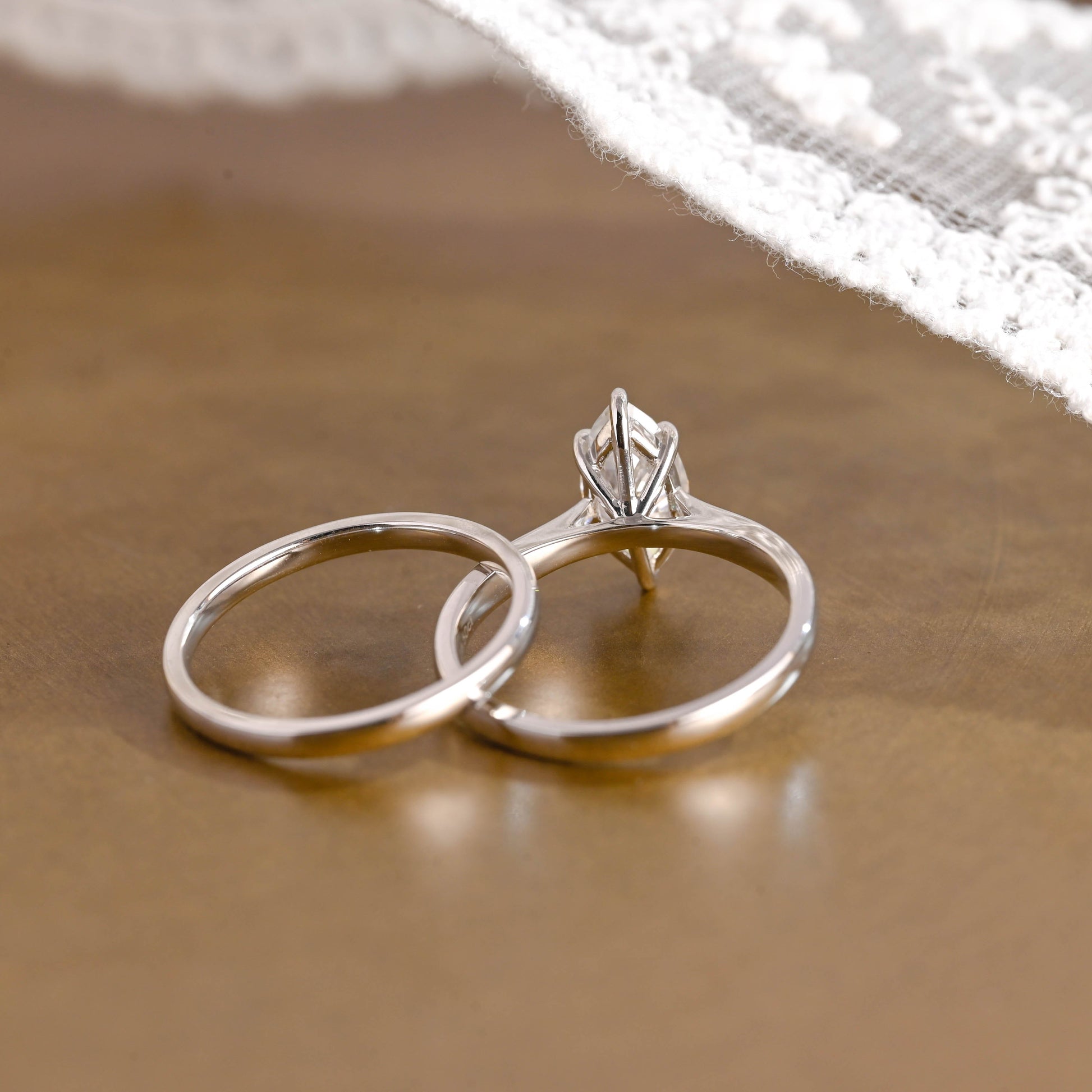 3.0 CT Round Pave Lab Grown Diamond Bridal Set