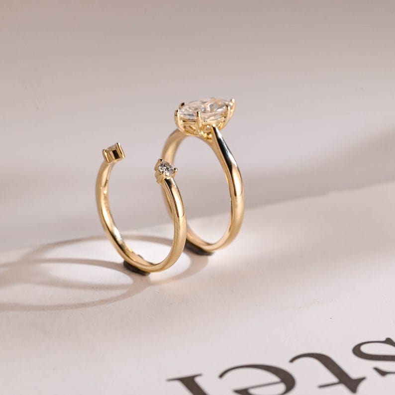 3.0 CT Round Pave Lab Grown Diamond Bridal Set