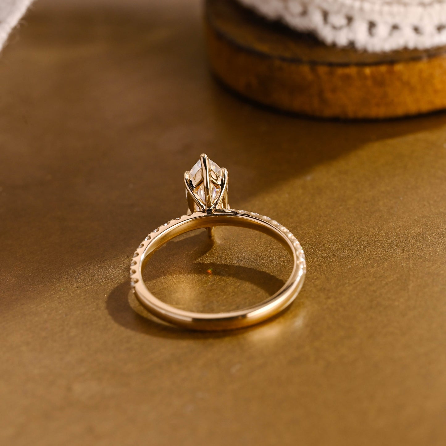 2 CT Round Three Stones Lab Grown Diamond Engagement Ring