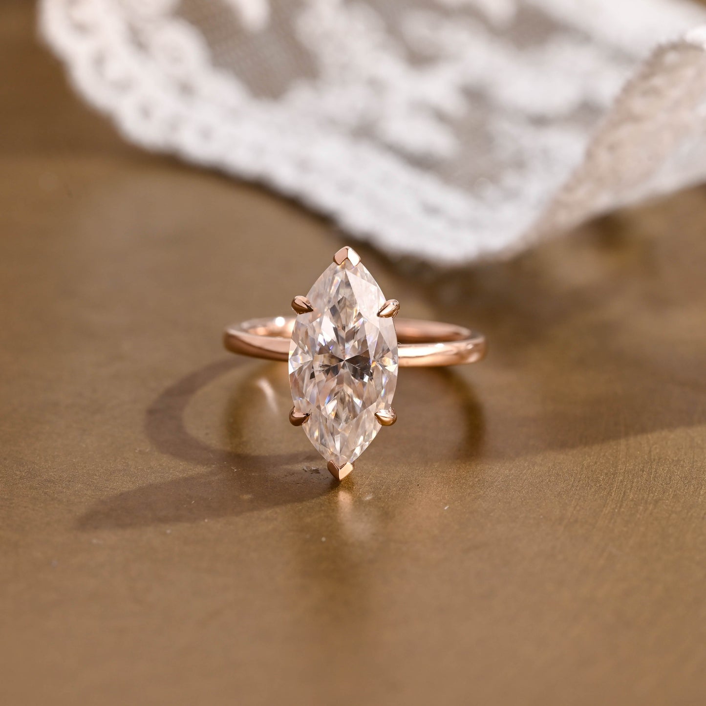 2 CT Round Three Stones Lab Grown Diamond Engagement Ring